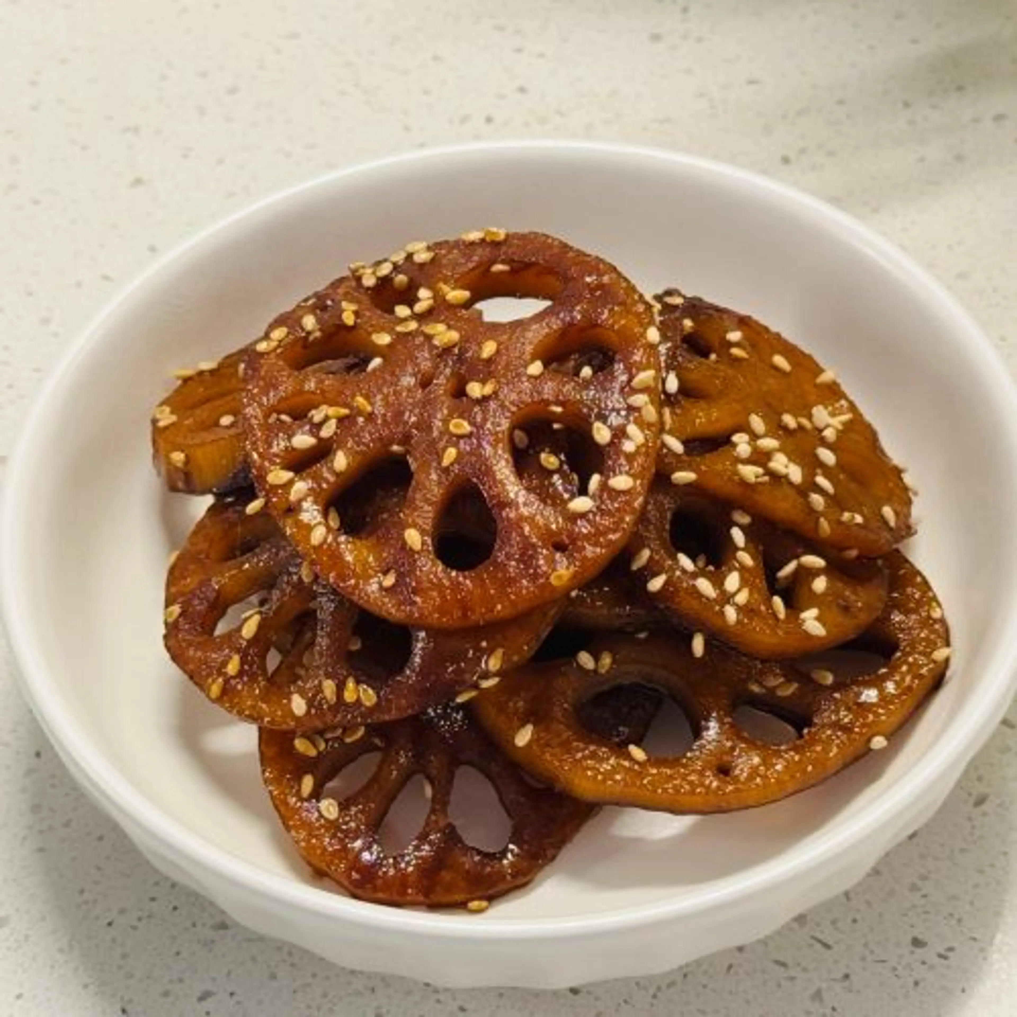 Korean Braised Lotus Root (Yeongeun Jorim)