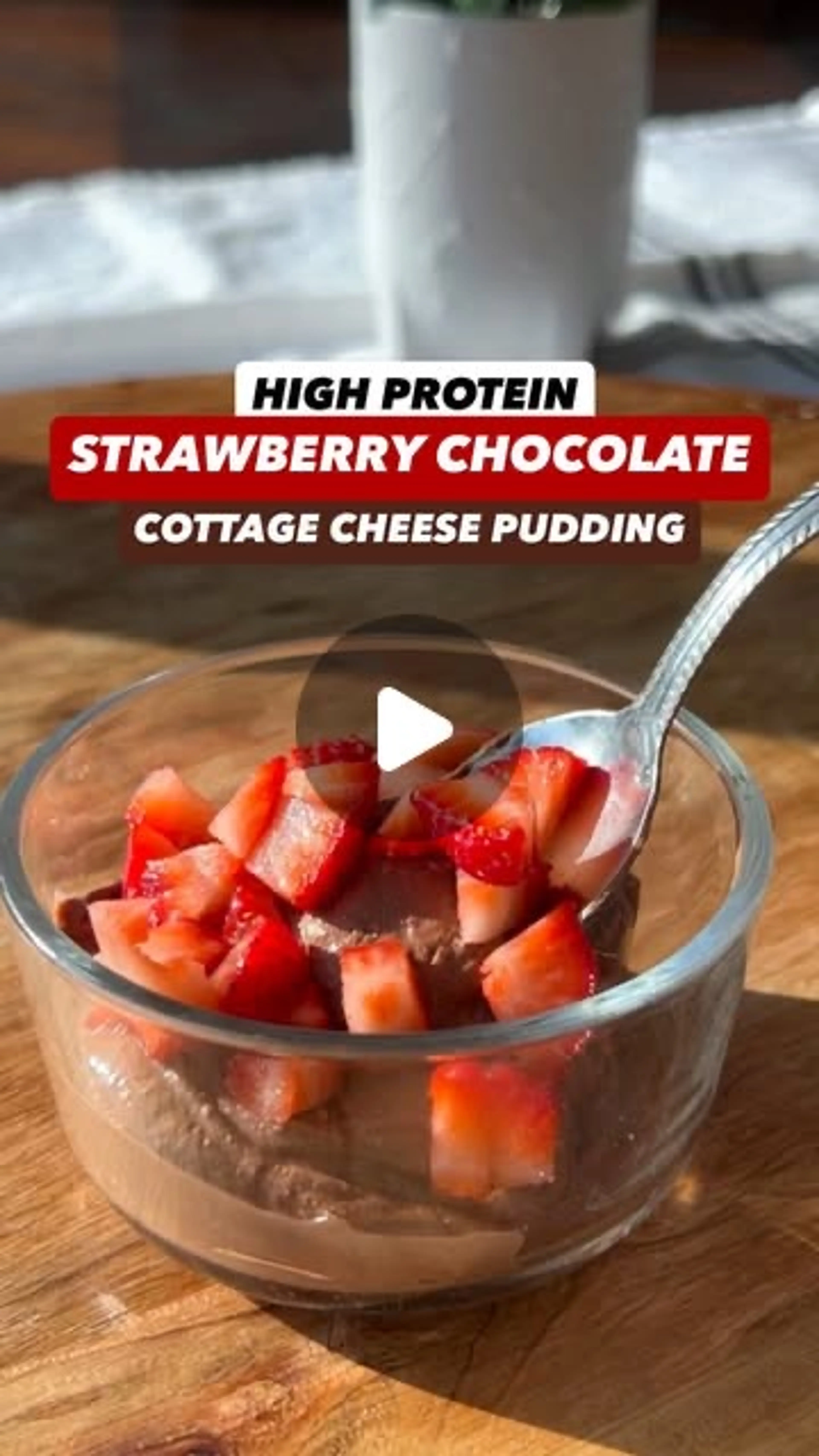 Chocolate Cottage Cheese Pudding
