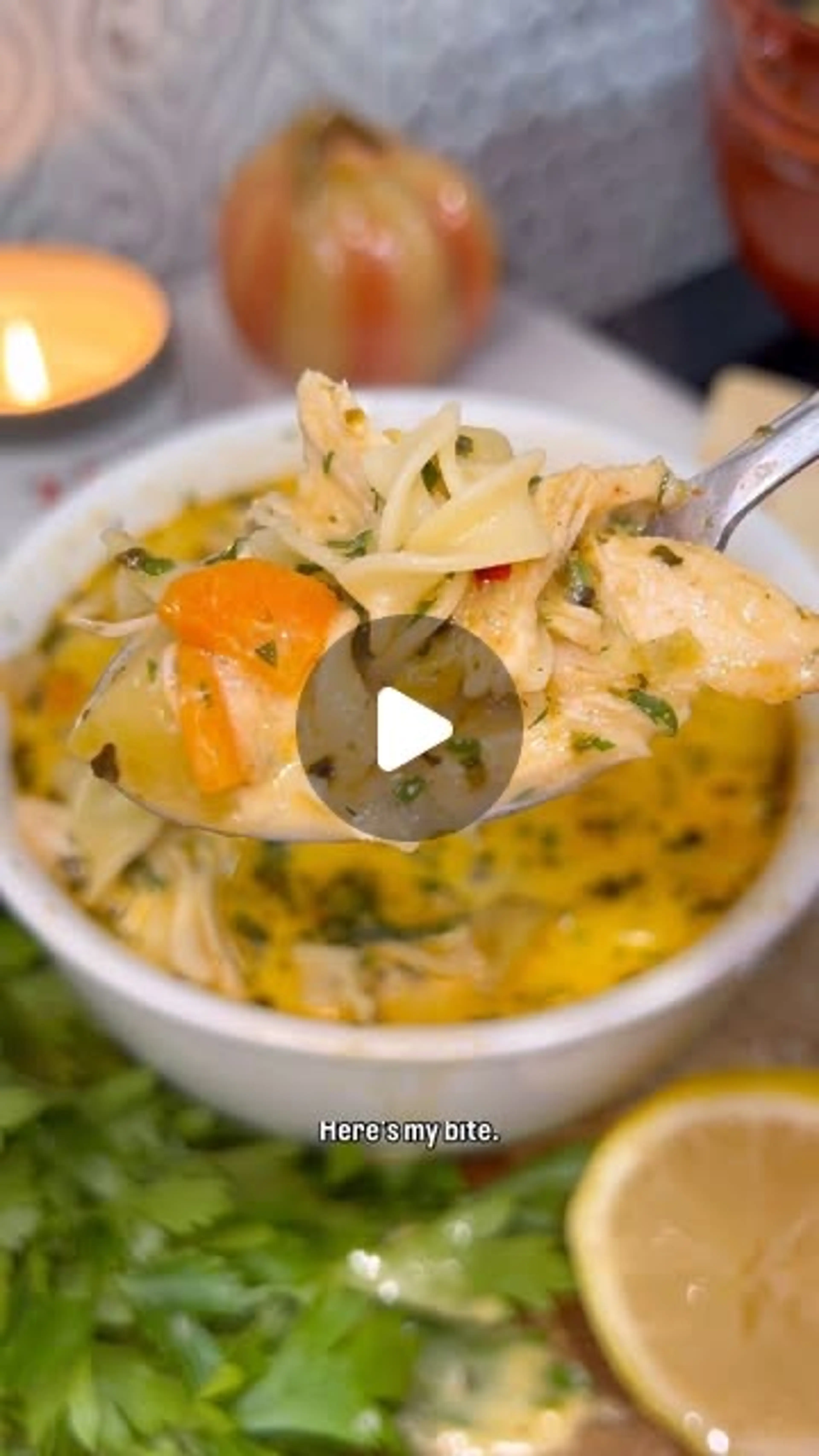 Creamy Chicken Noodle Soup with Potatoes
