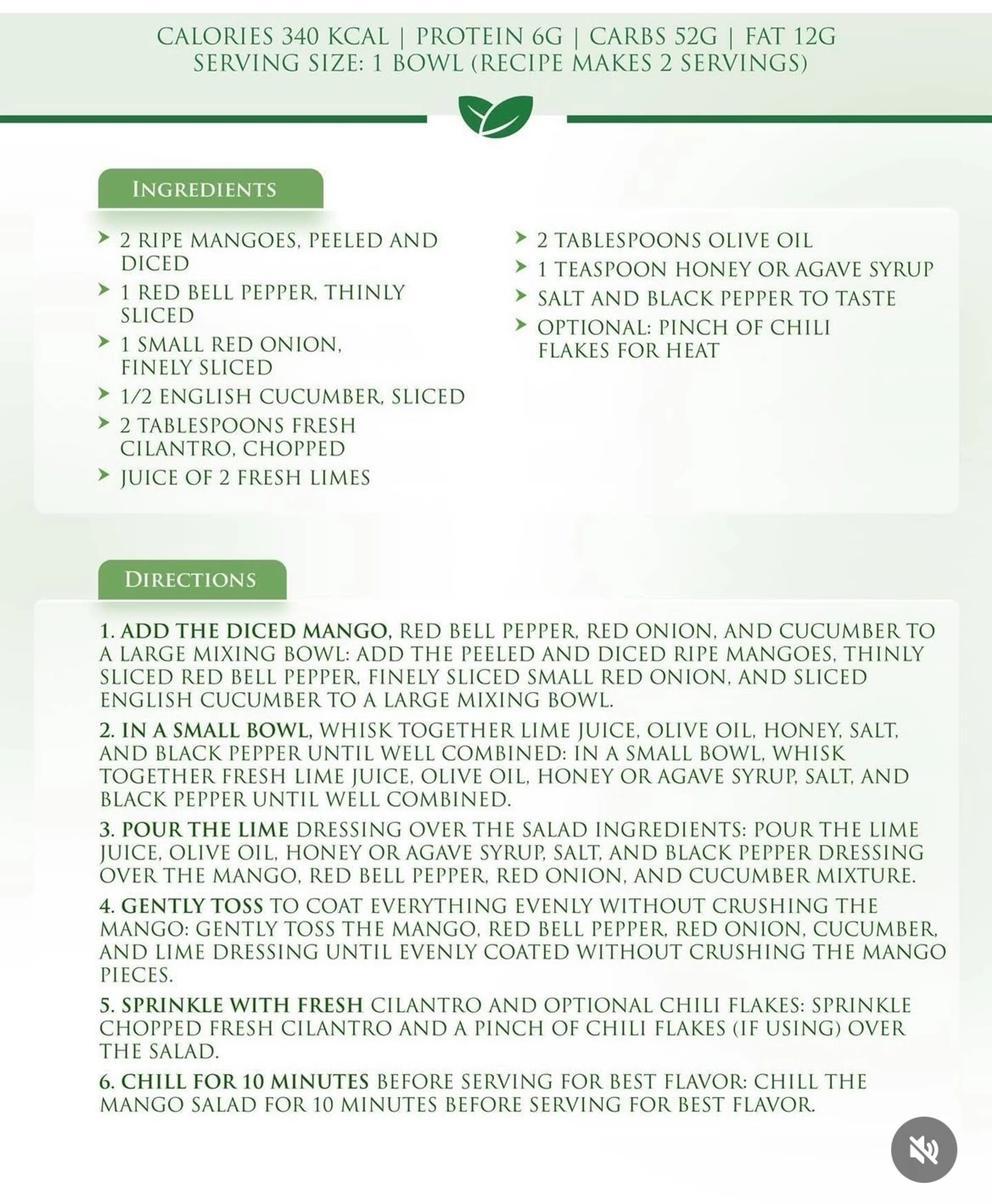 Juicy Mango Tossed With Crisp Veggies