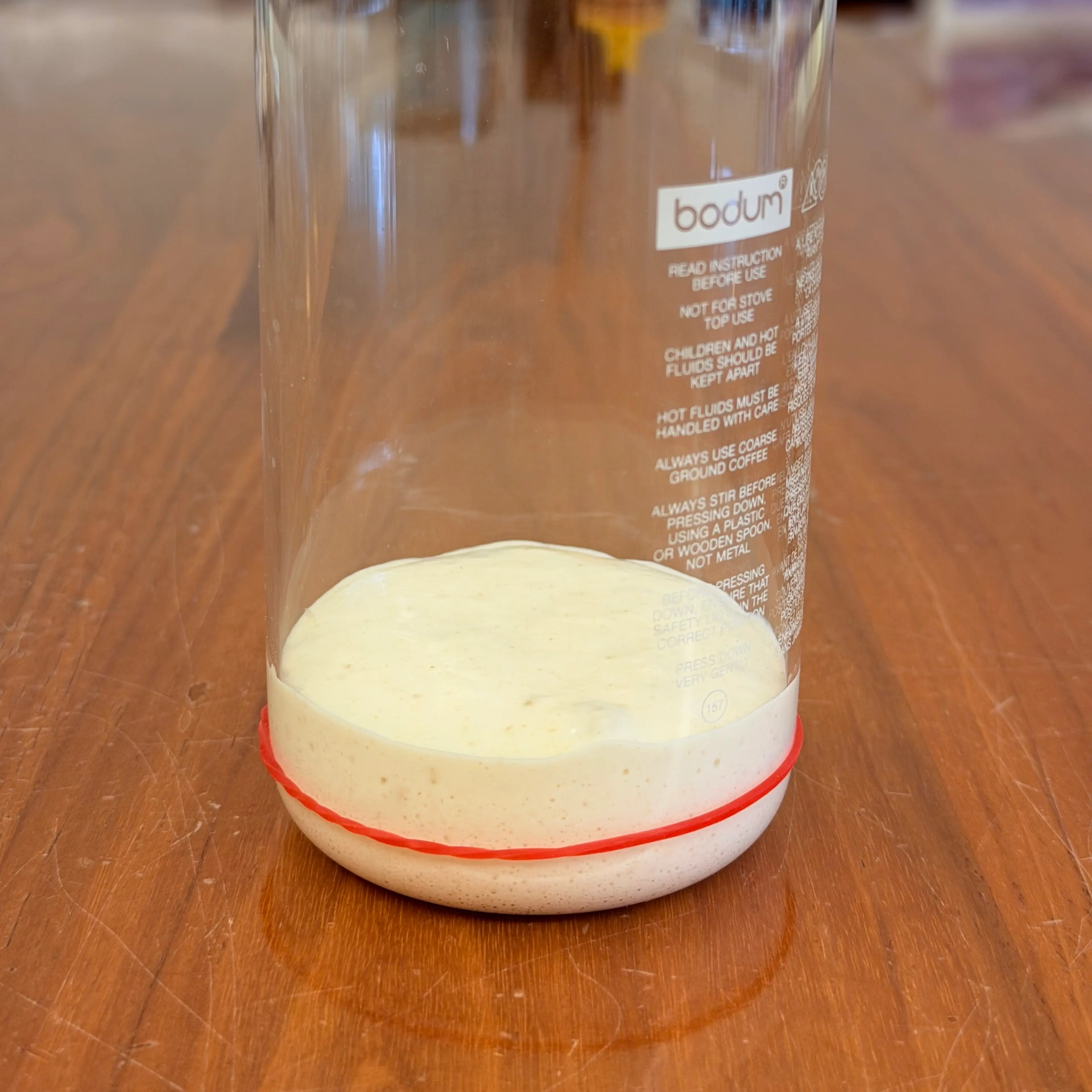 Sourdough starter prep for storage