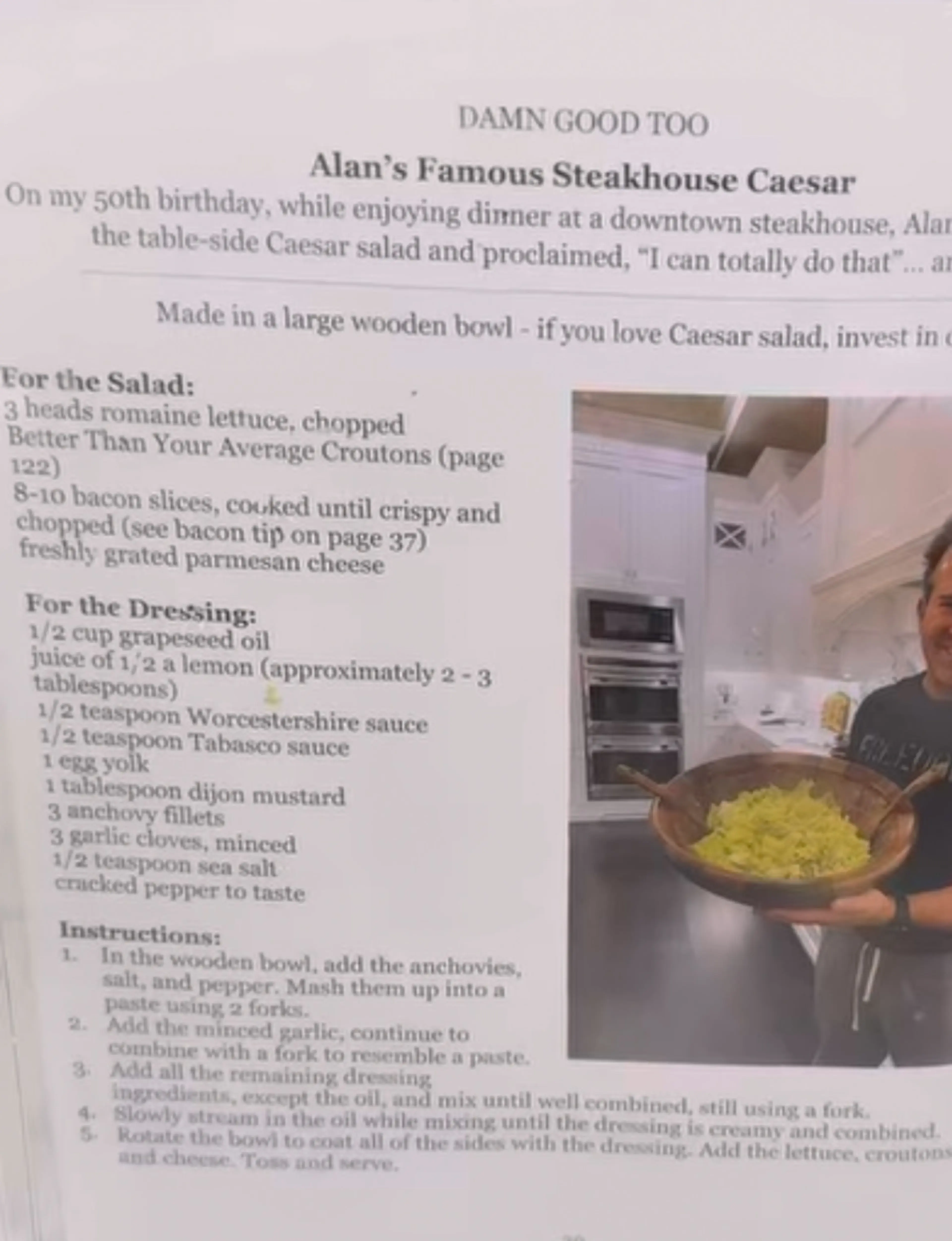 DAMN GOOD TOO Alan's Famous Steakhouse Caesar