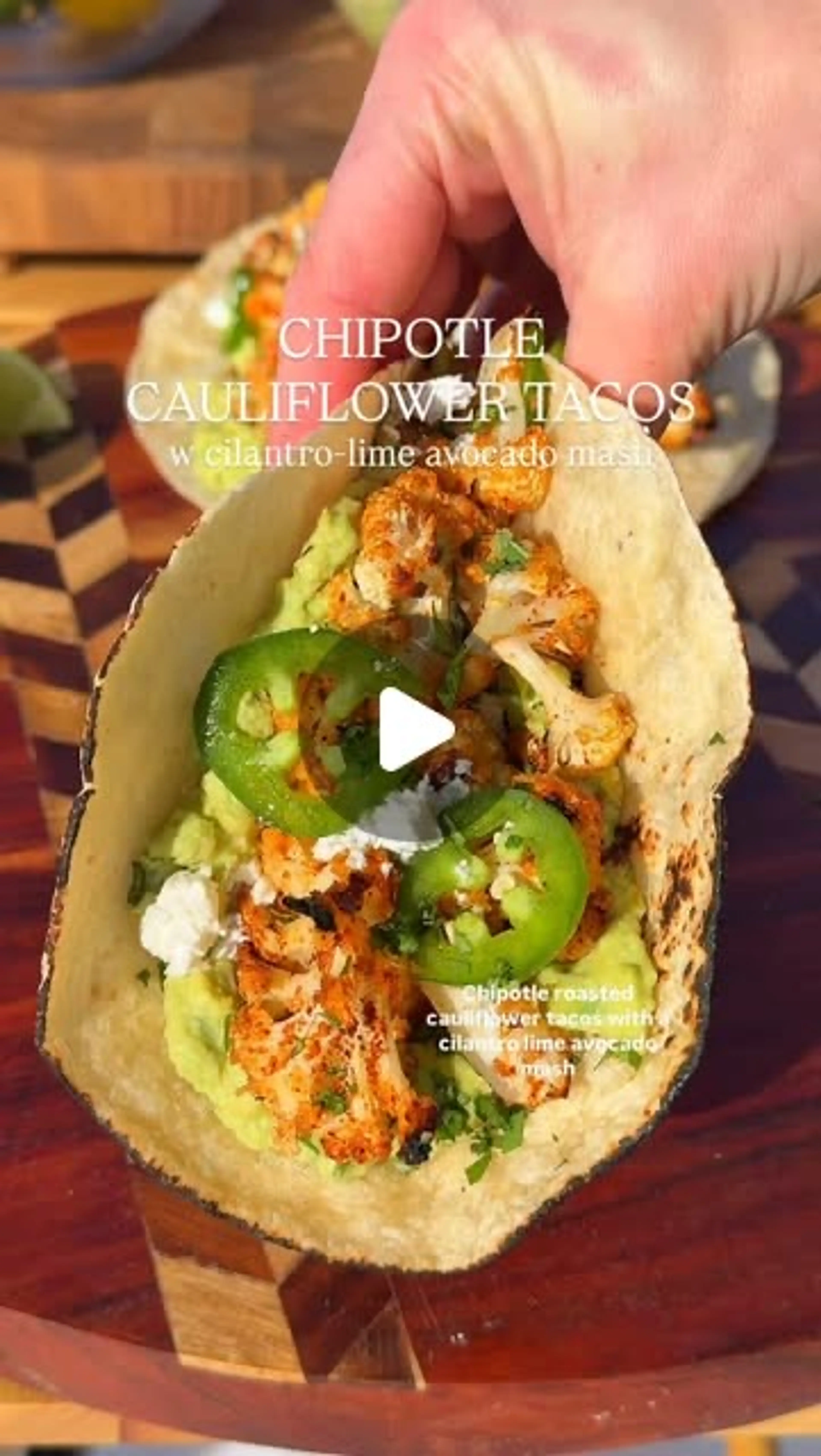 Chipotle Cauliflower Tacos W Cilantro Lime Mash