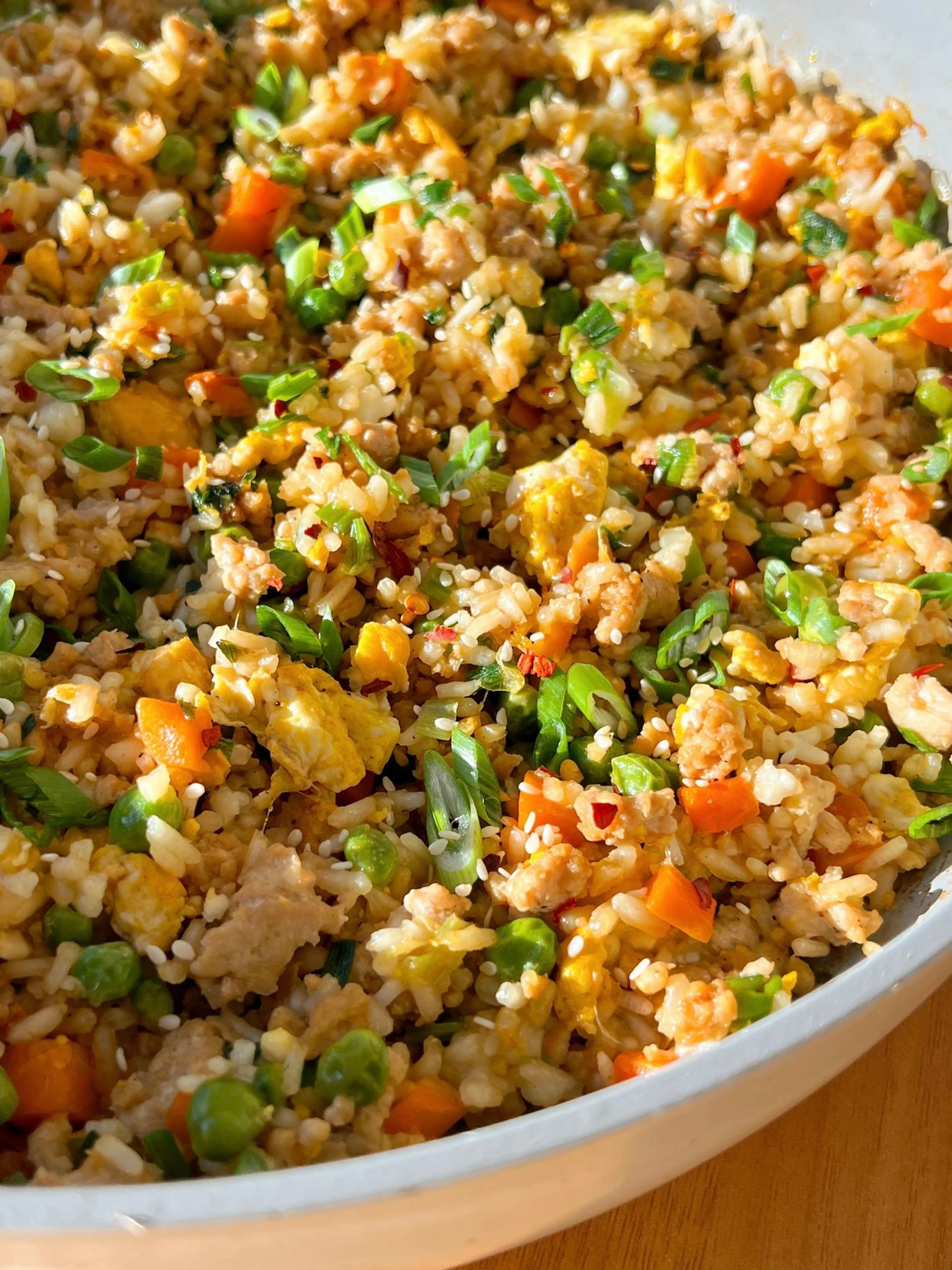Ground Chicken Fried Rice