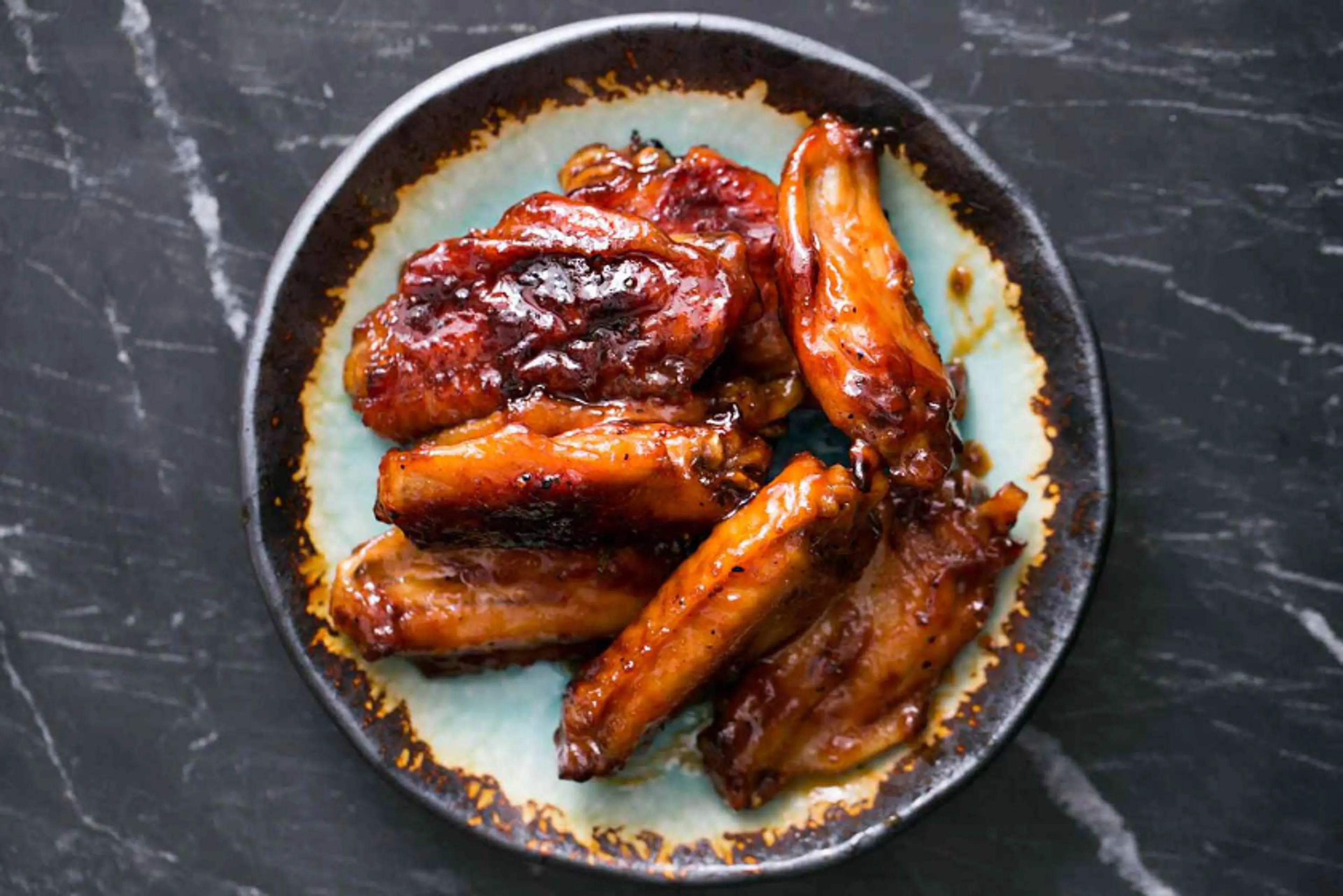 Bourbon Maple Glazed Chicken Wings