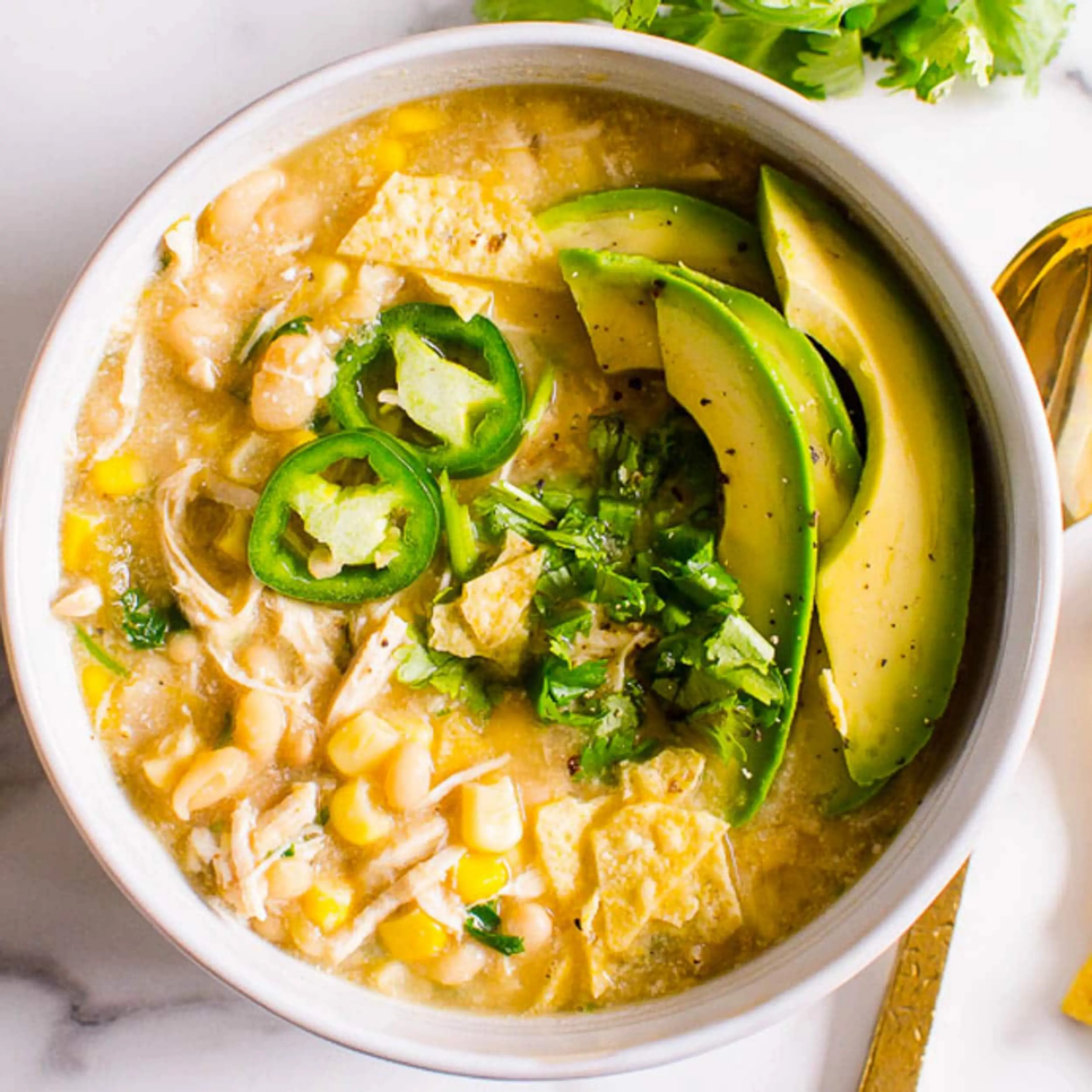 Healthy White Chicken Chili
