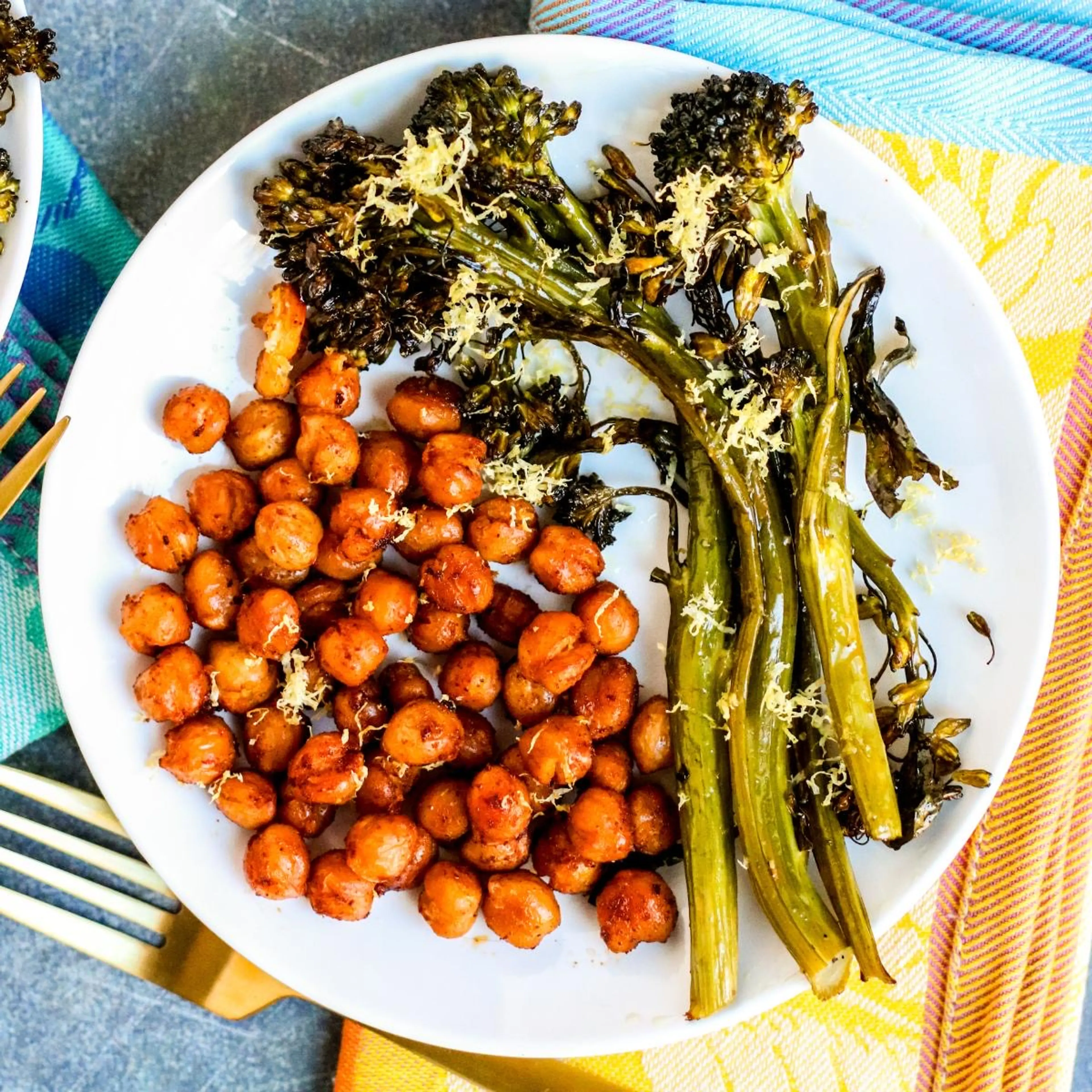 Sheet Pan Seasoned Roasted Chickpeas