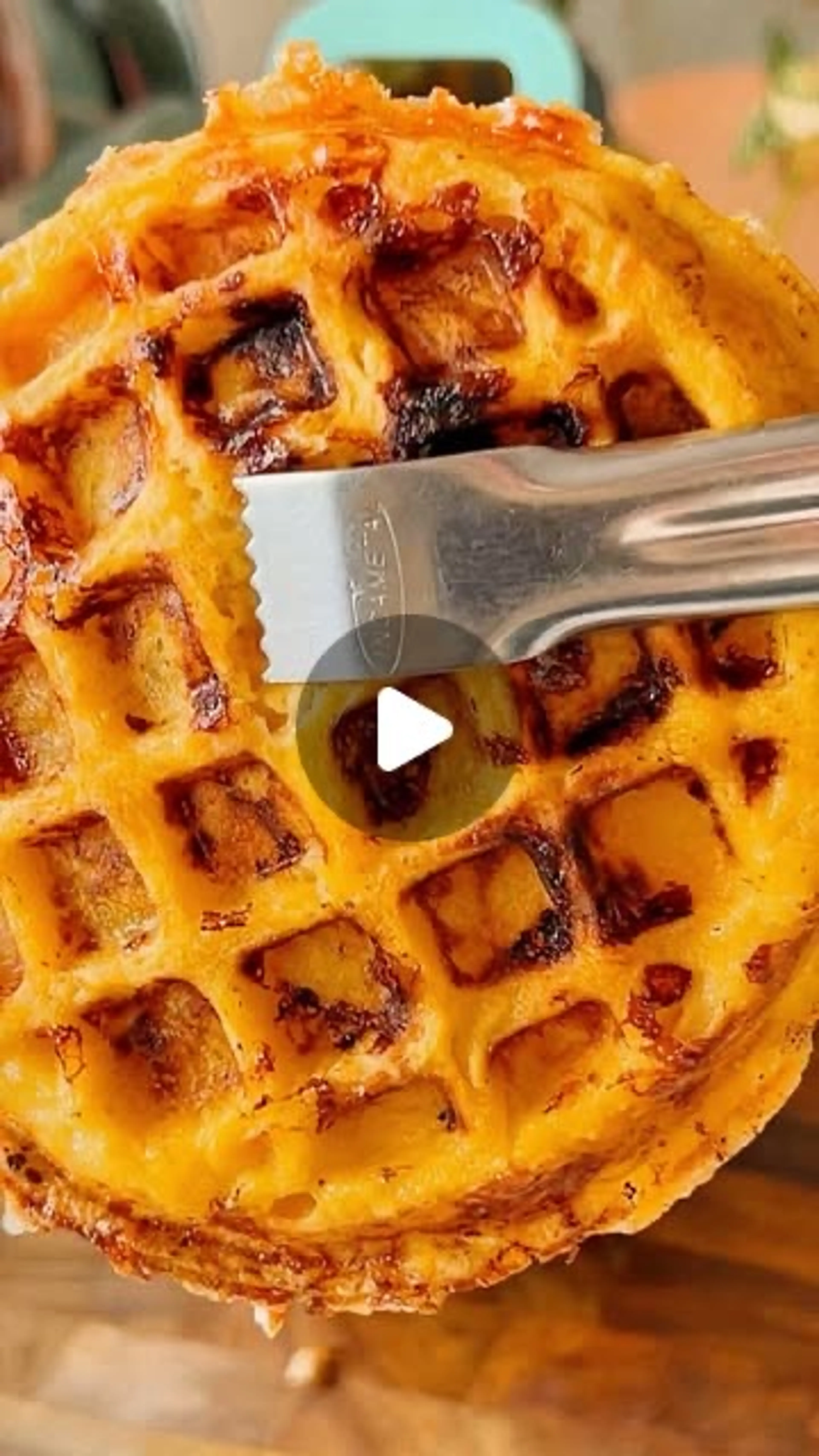 Waffle De Plátano Maduro Con Queso