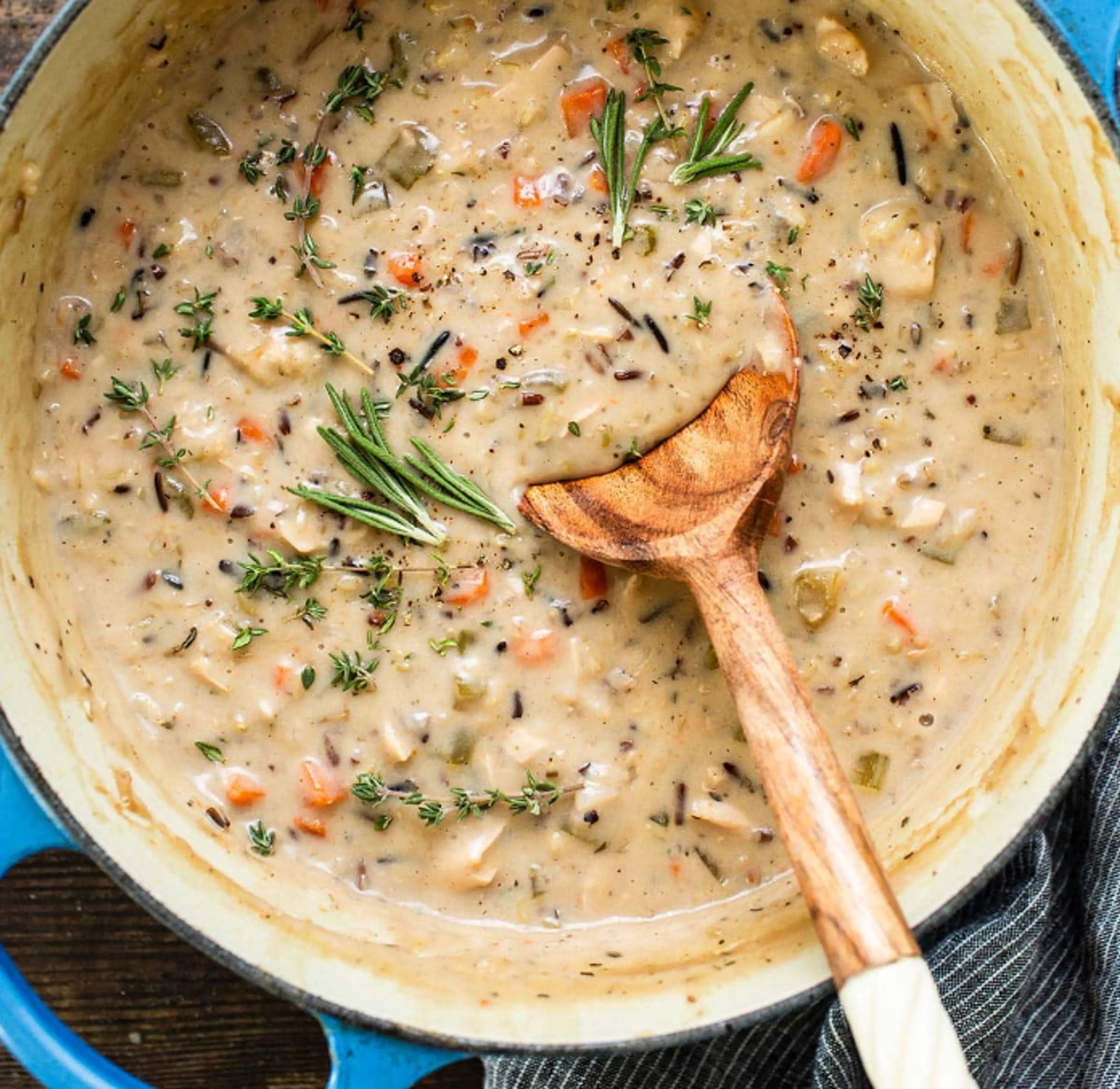 Creamy Chicken Wild Rice Soup (Panera Copycat)