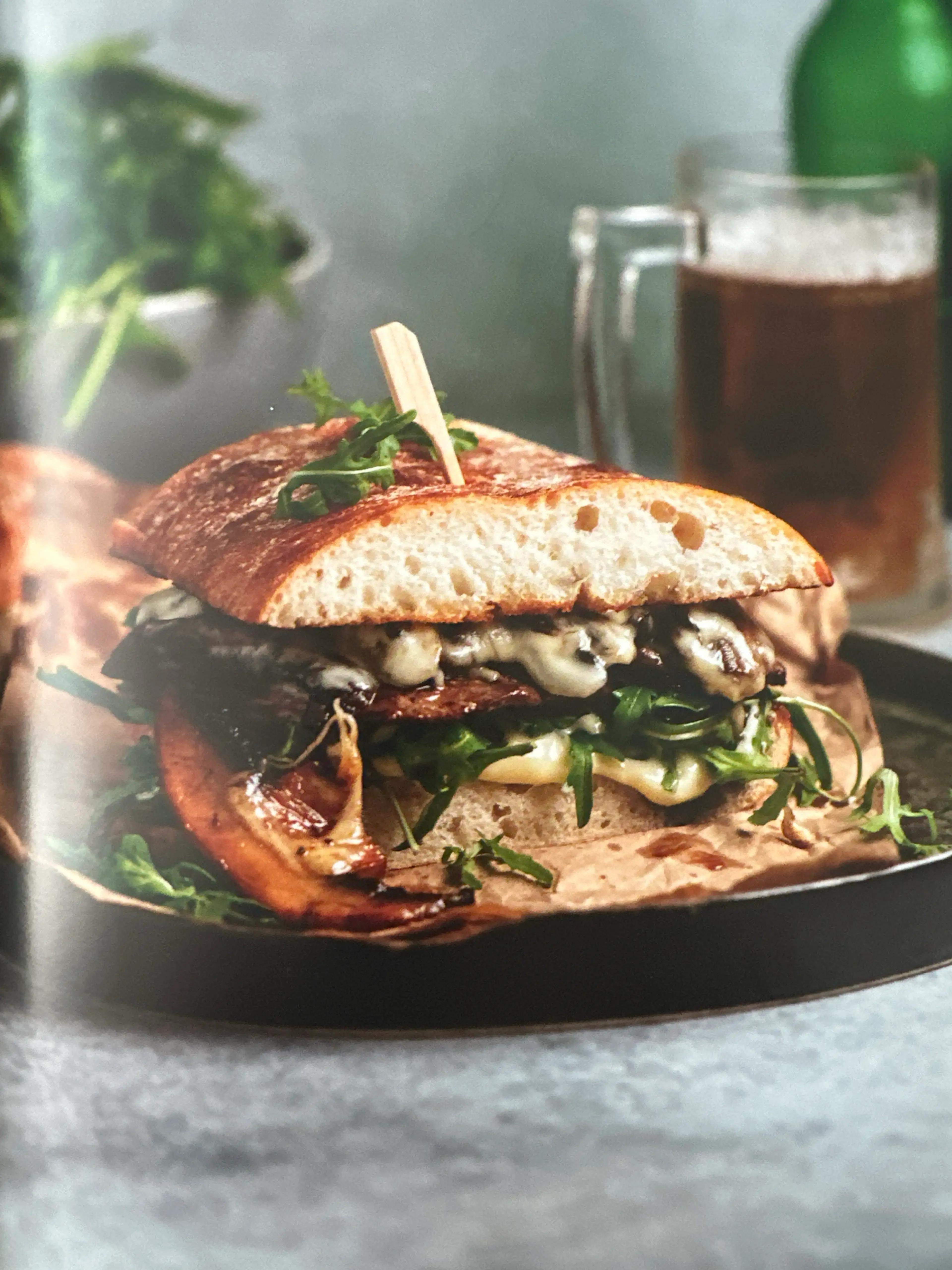 MIGHTY SWISS MUSHROOM STEAK SANDWICH