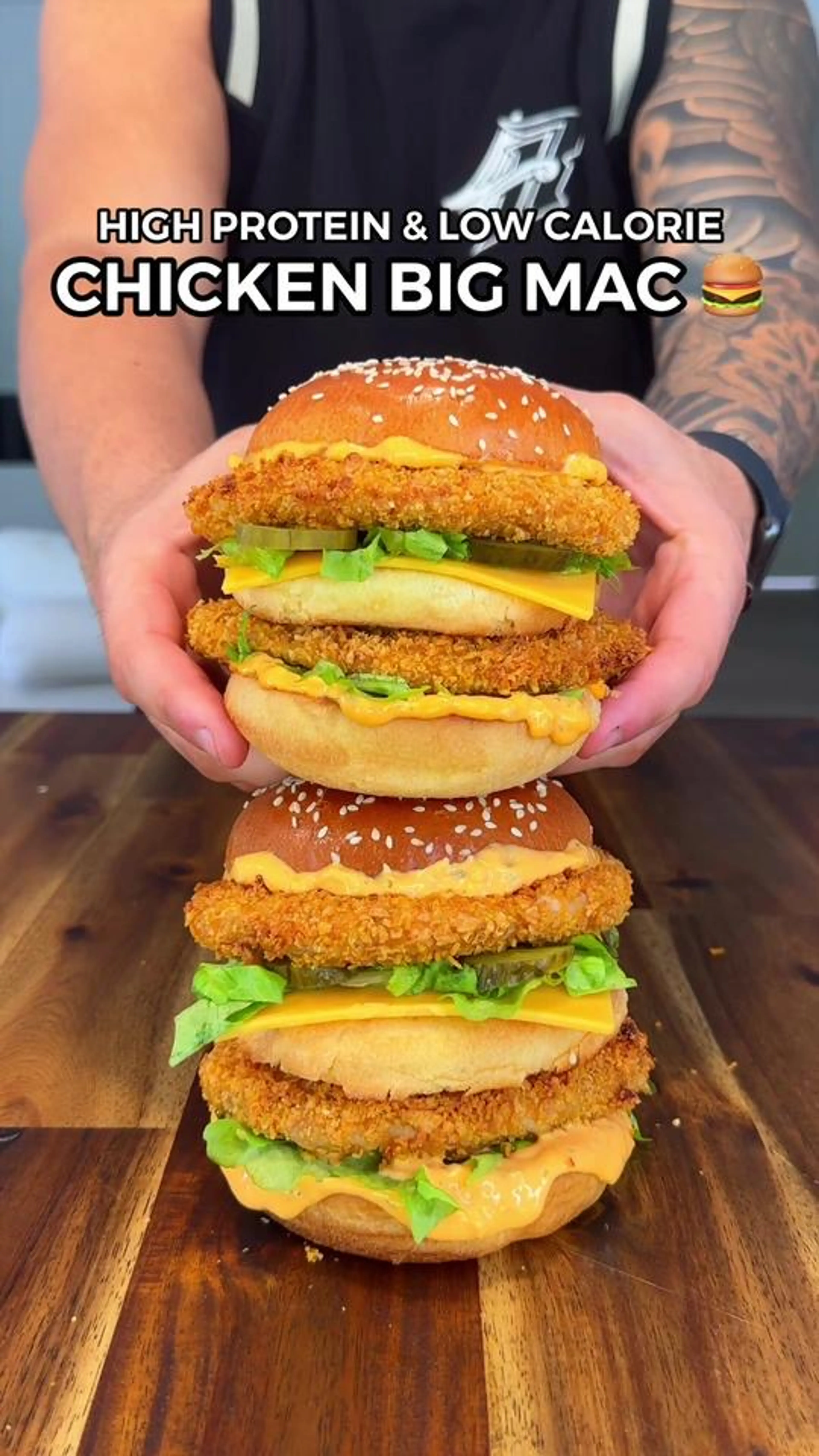 Healthy High Protein Chicken Big Mac