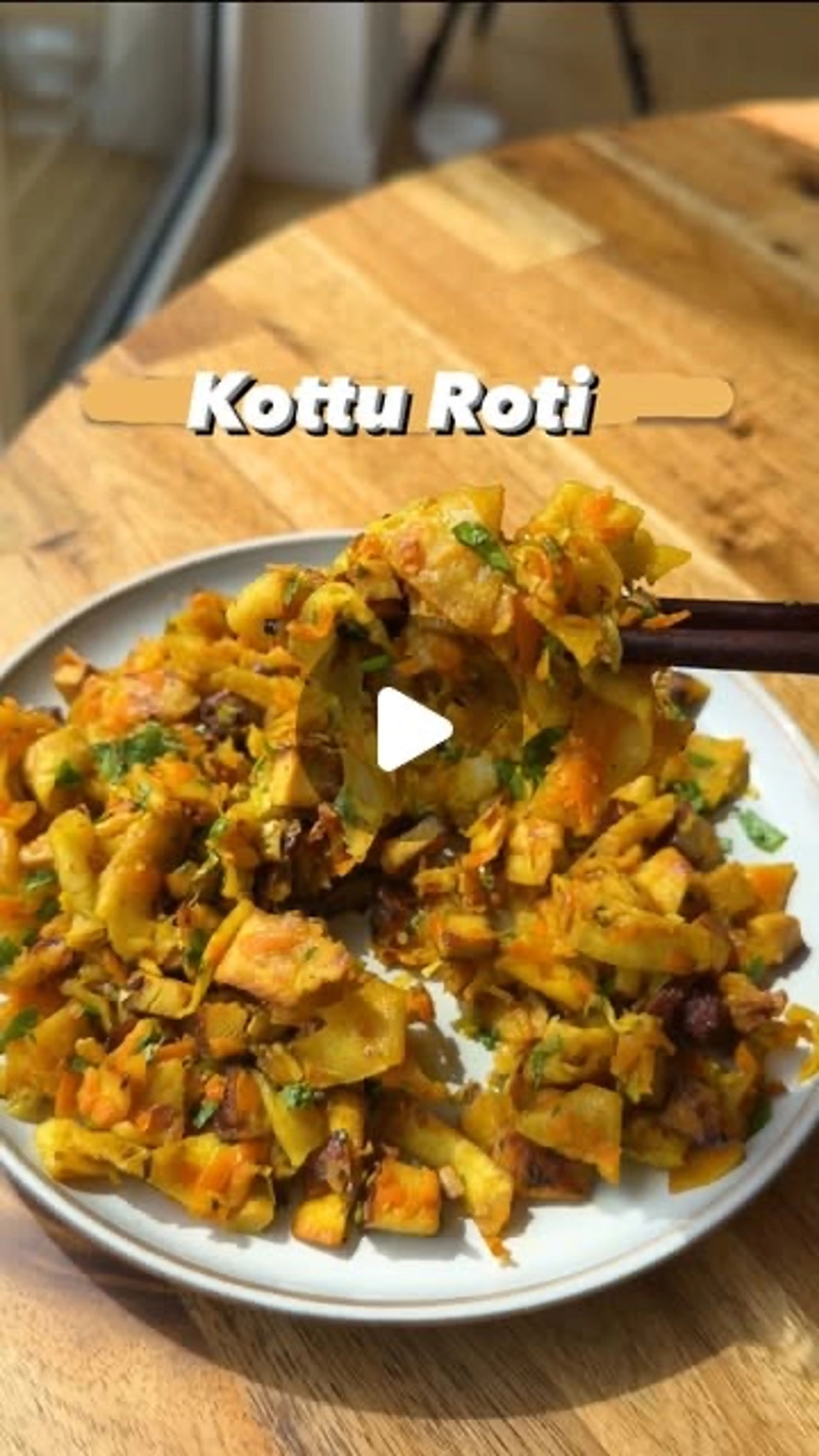 Kottu Roti Inspired Stir Fry