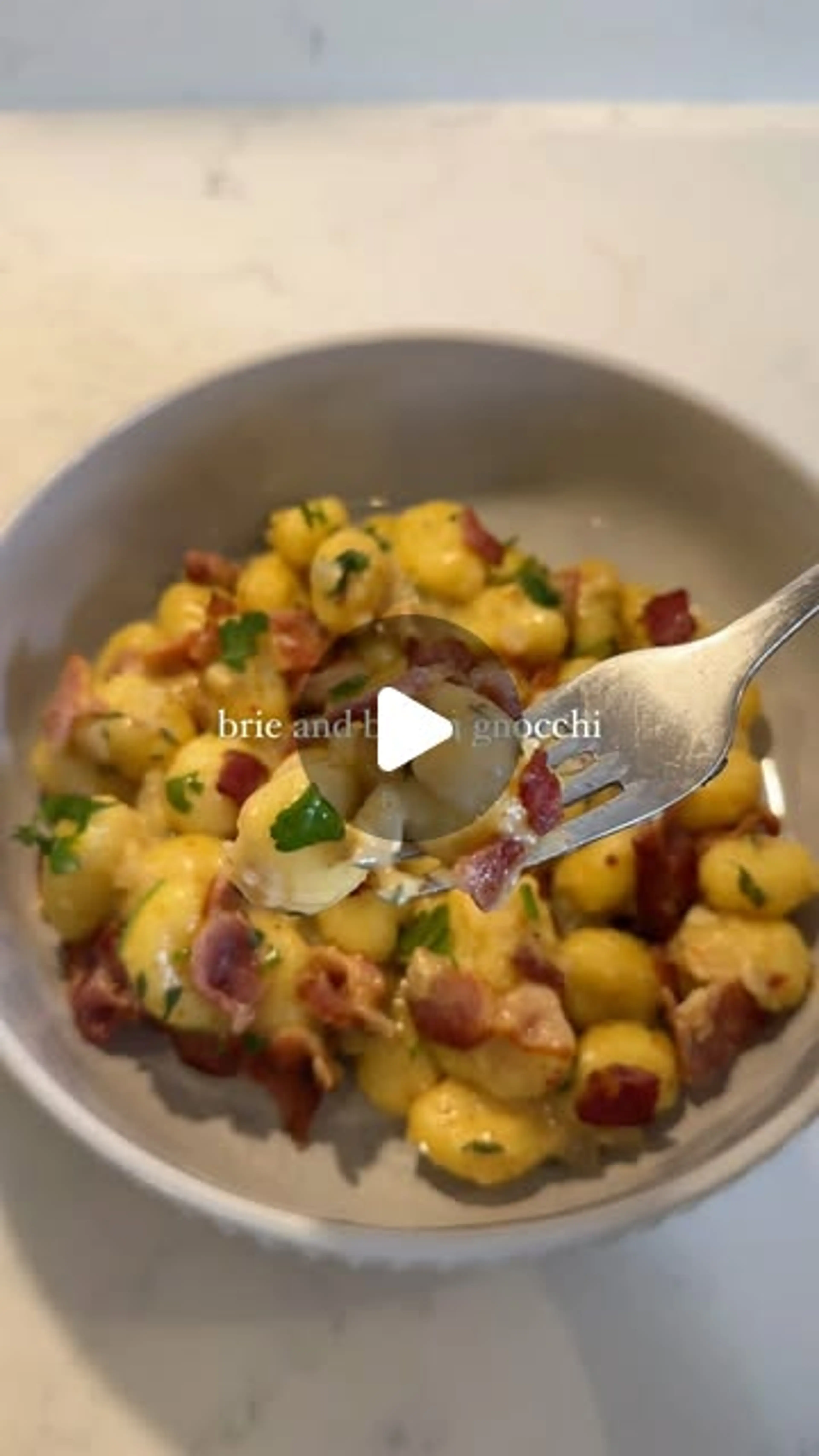 Brie and Bacon Gnocchi
