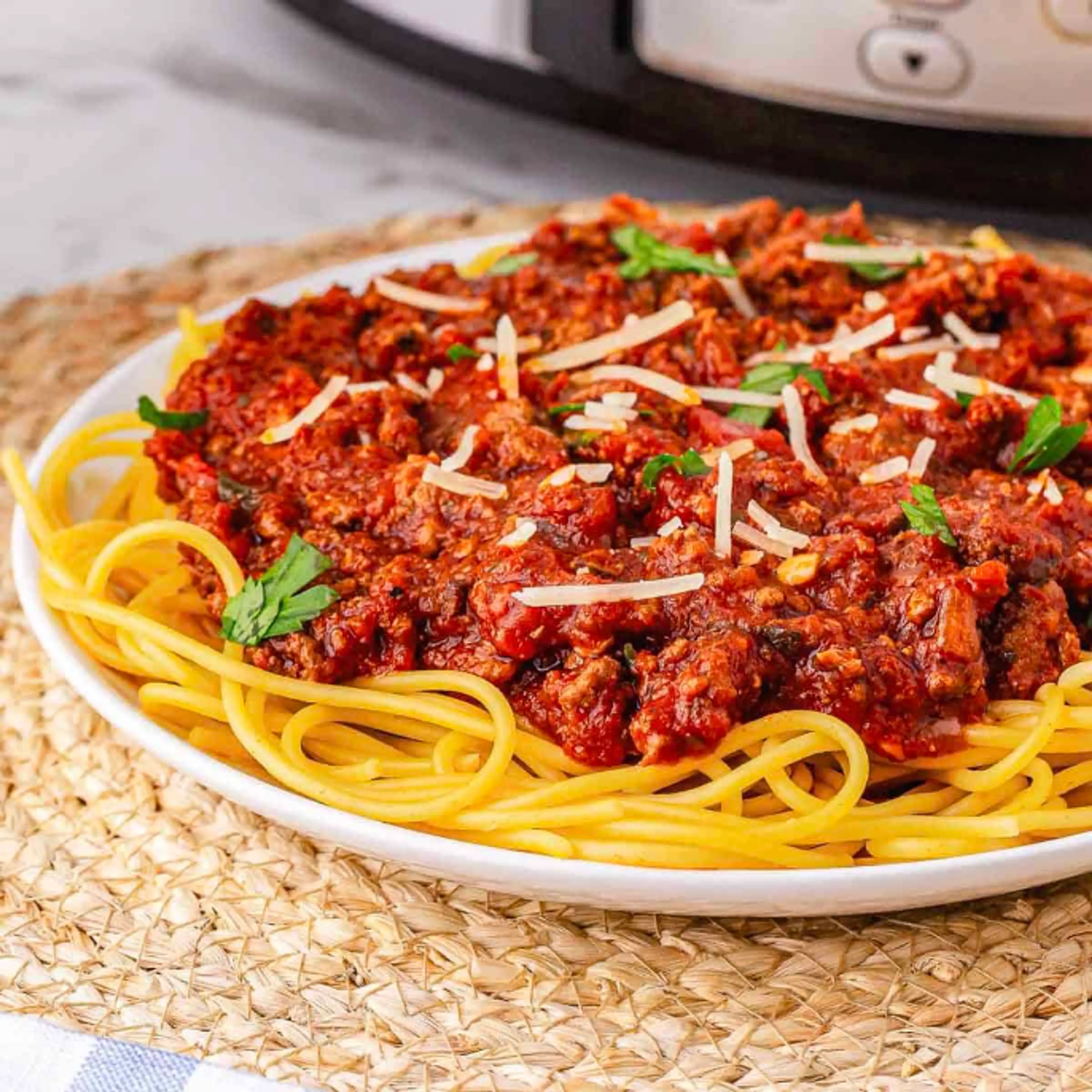 Crockpot Spaghetti Bolognese Meat Sauce
