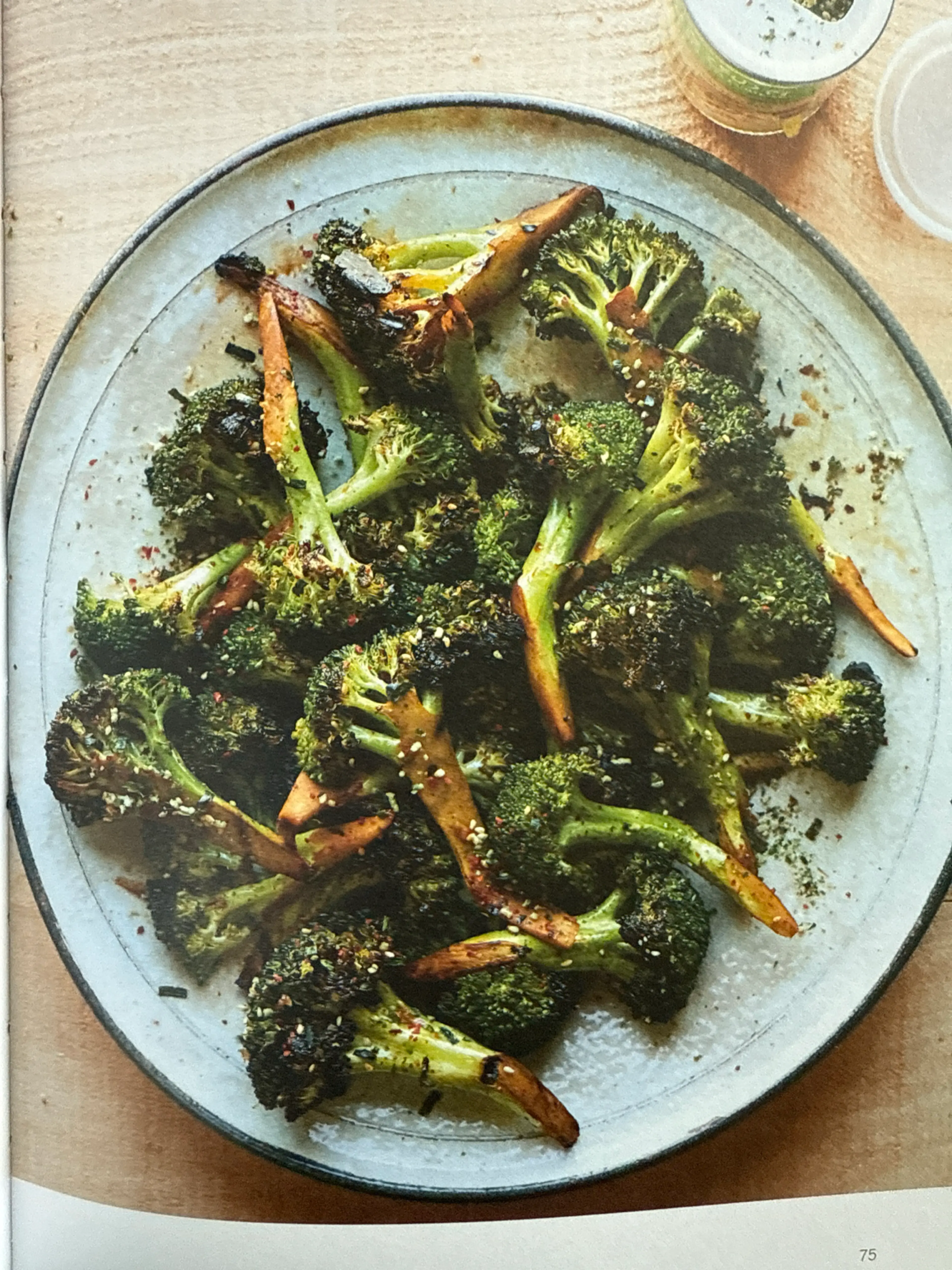 Grilled Broccoli with Soy Sauce, Maple Syrup, and Balsamic V
