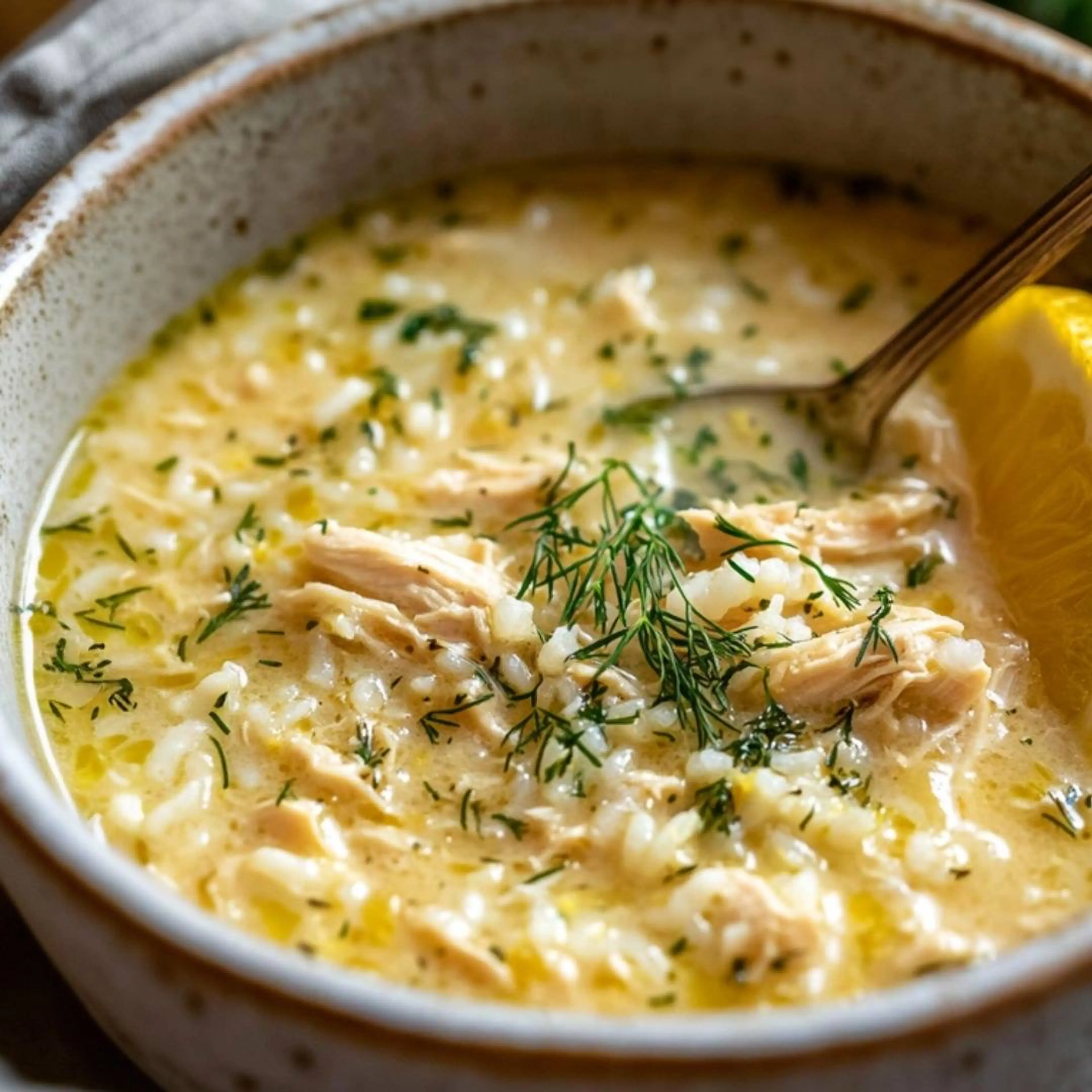 Mediterranean Lemon Chicken Soup: A Creamy, Comforting Bowl