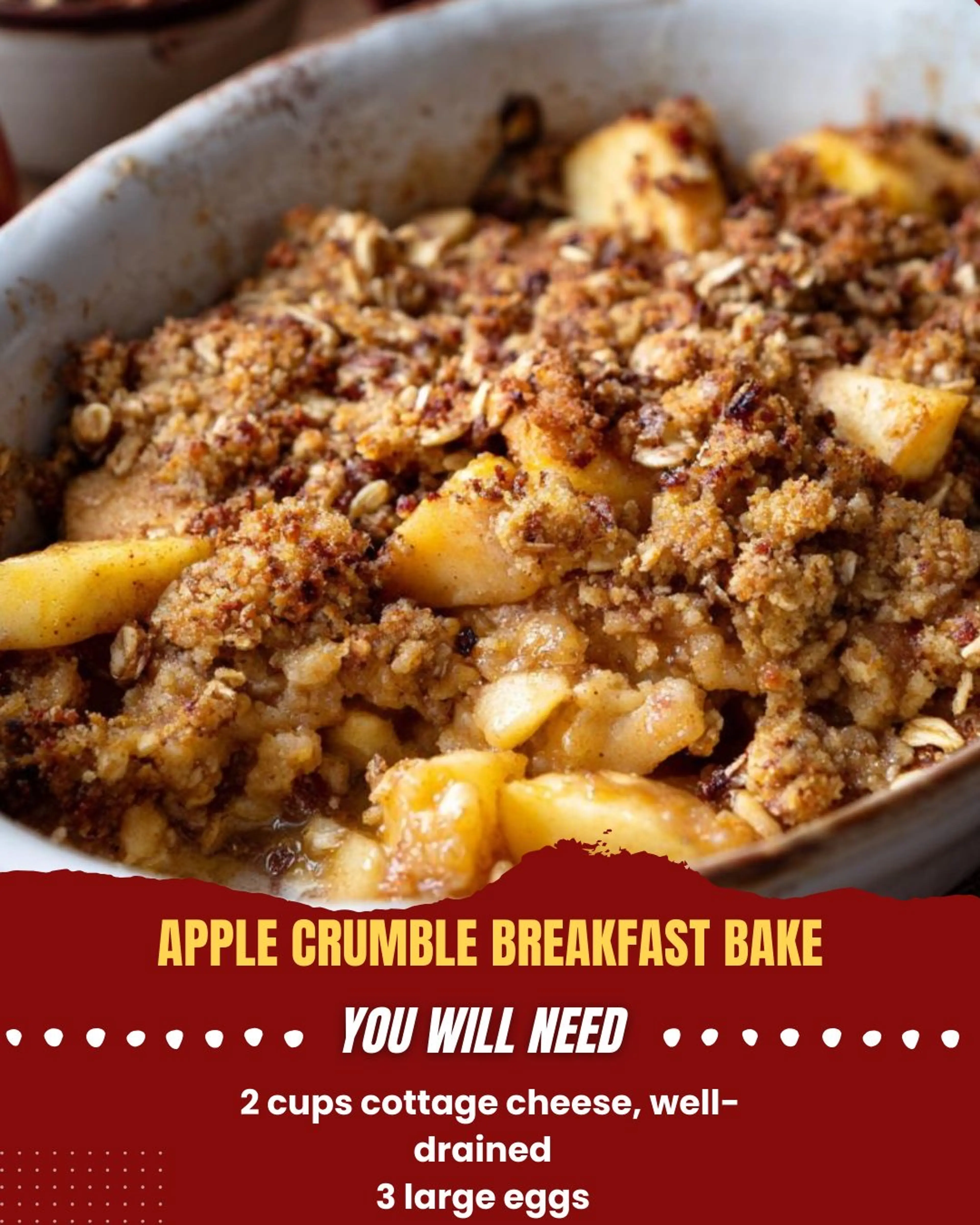 Apple Crumble Breakfast Bake