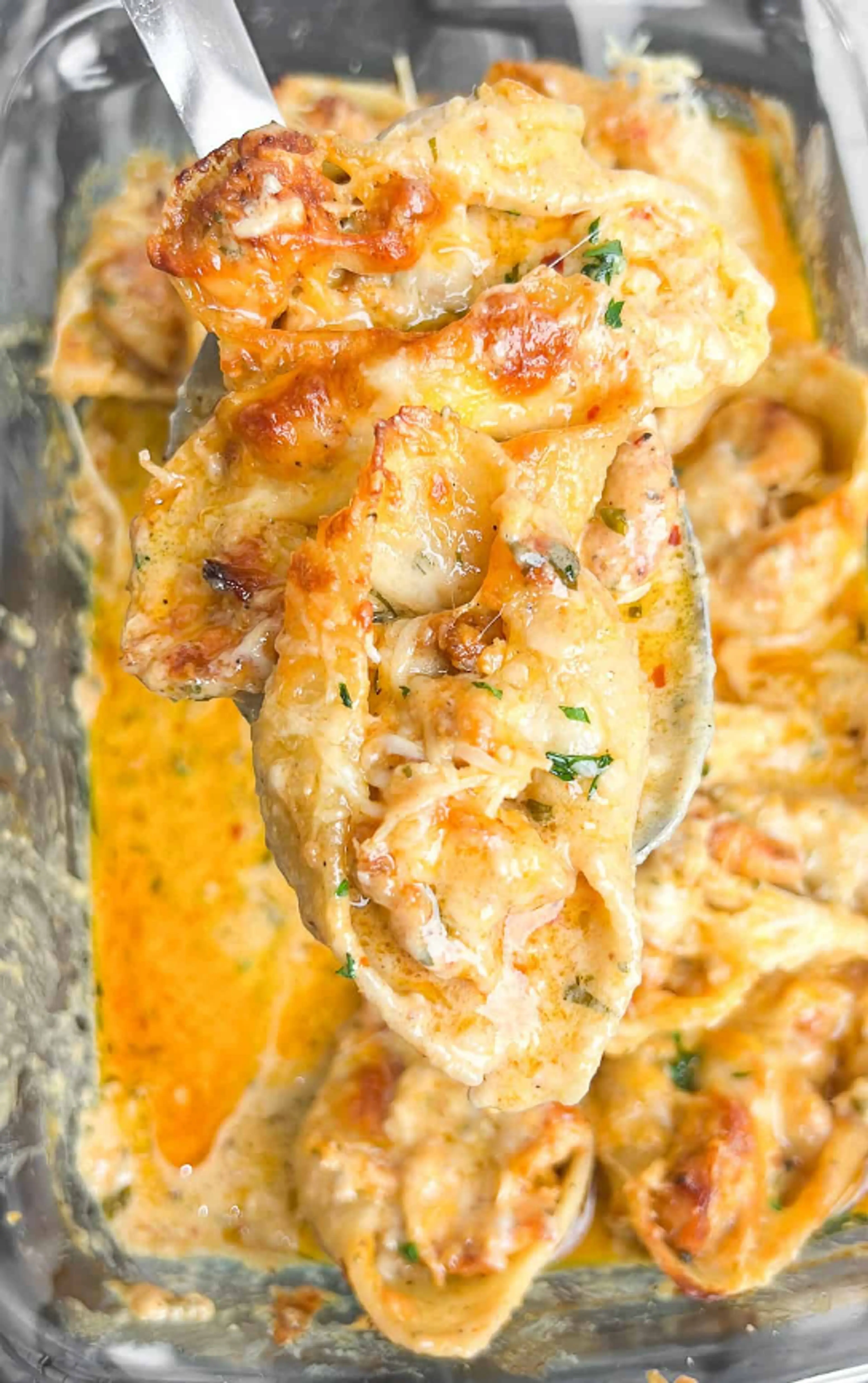 Chicken Scampi Stuffed Pasta Shells