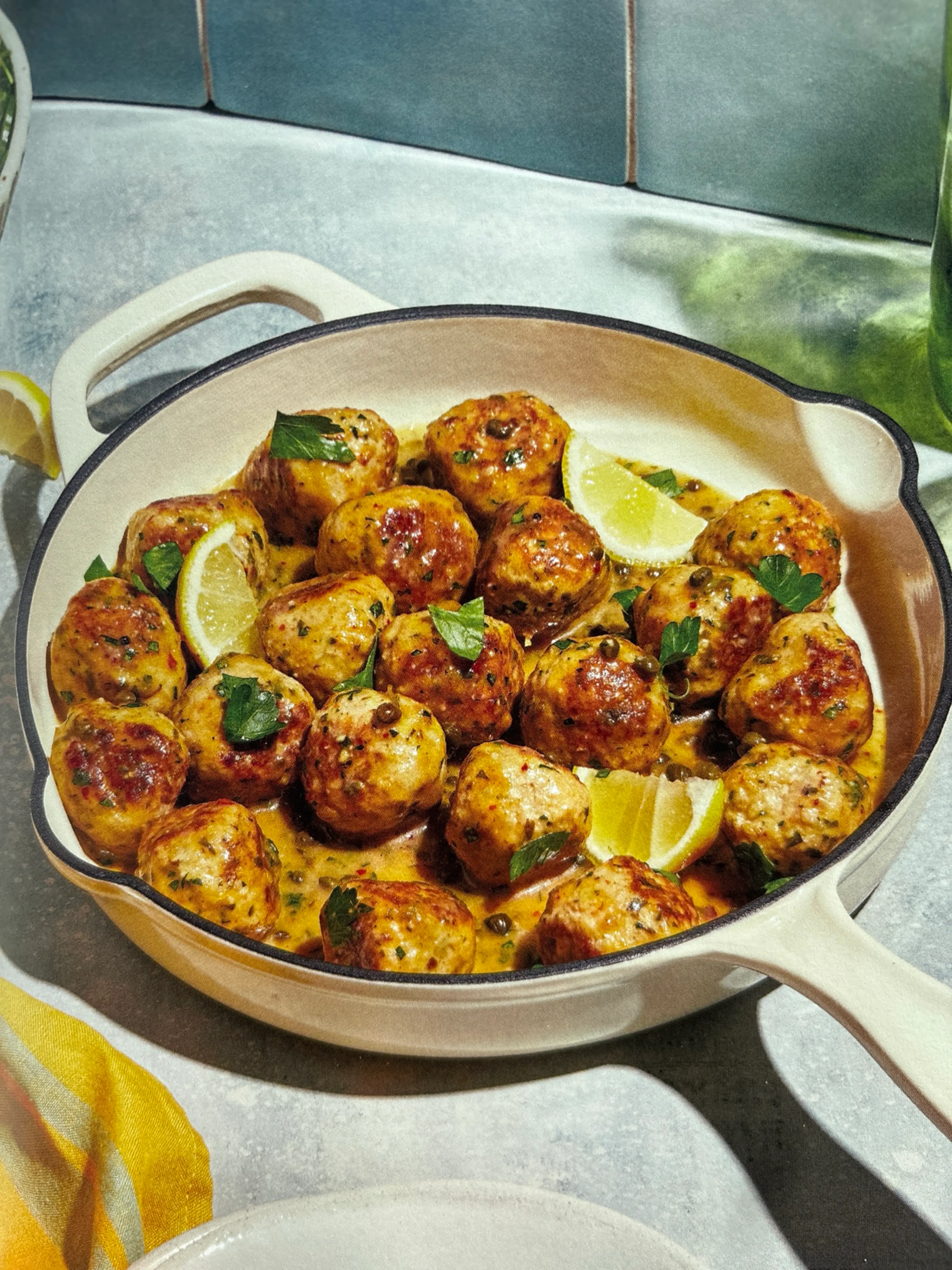 chicken piccata meatballs