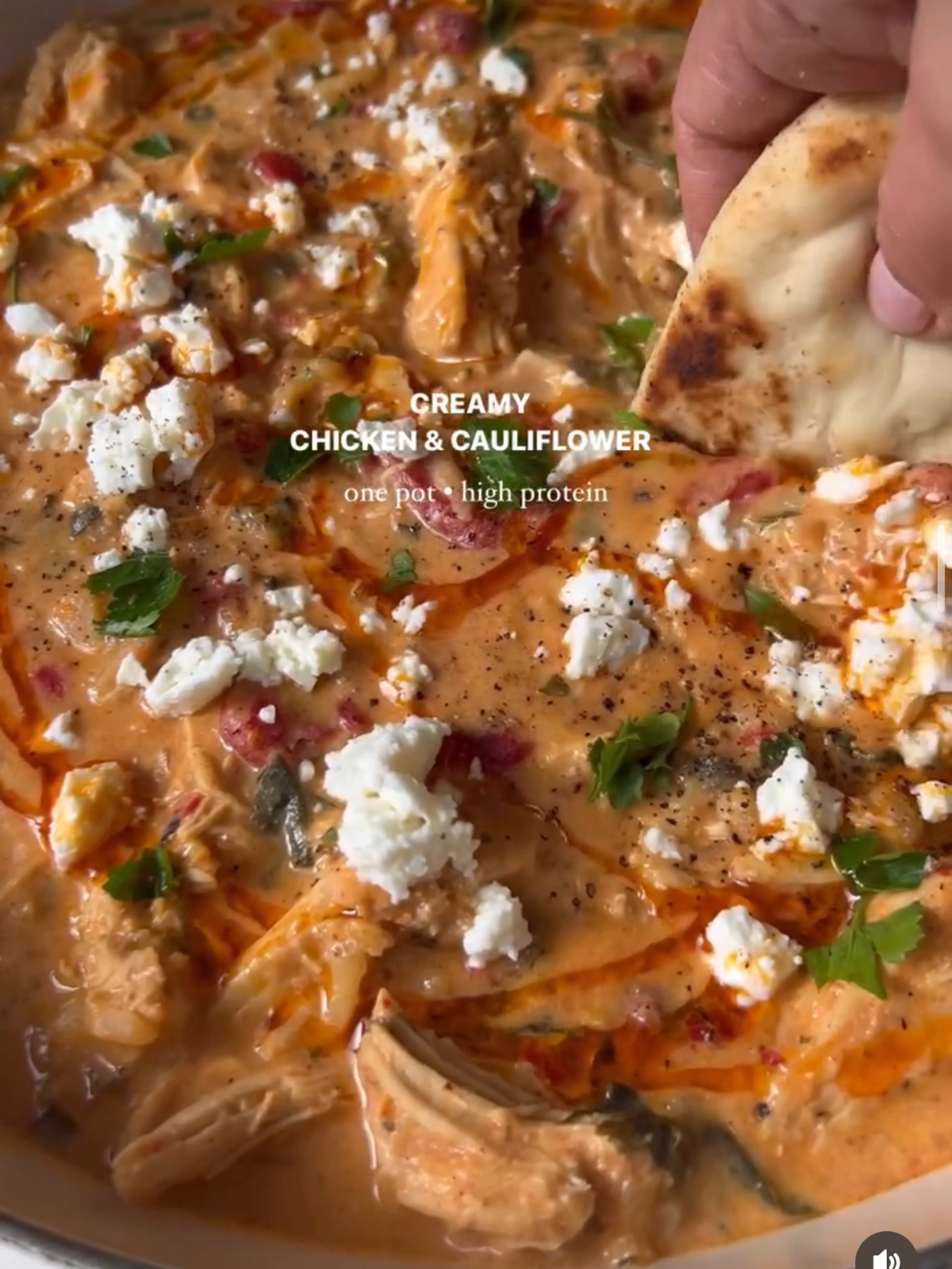 Creamy Feta & Roasted Red Pepper Chicken