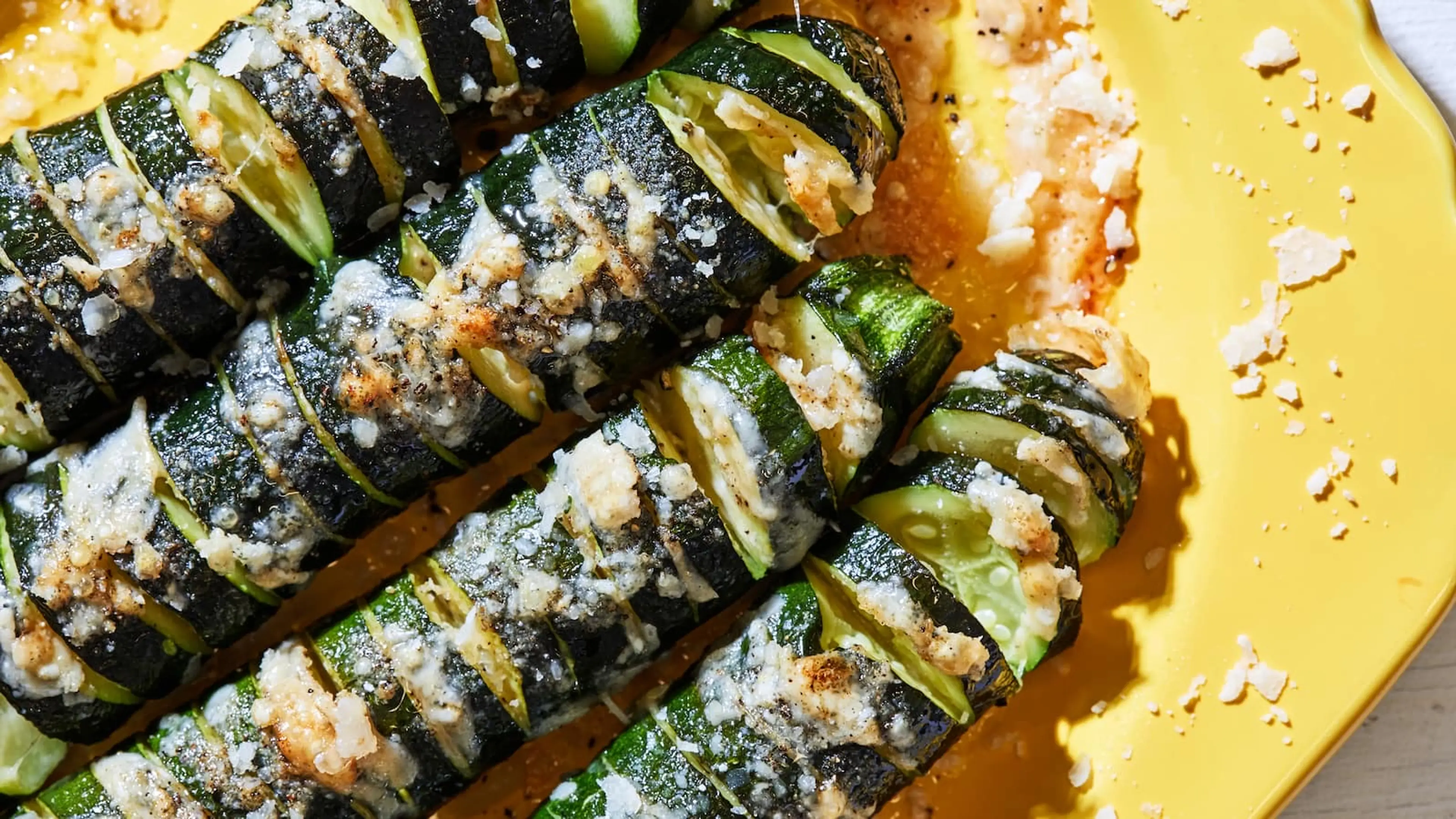 Hasselback Zucchini