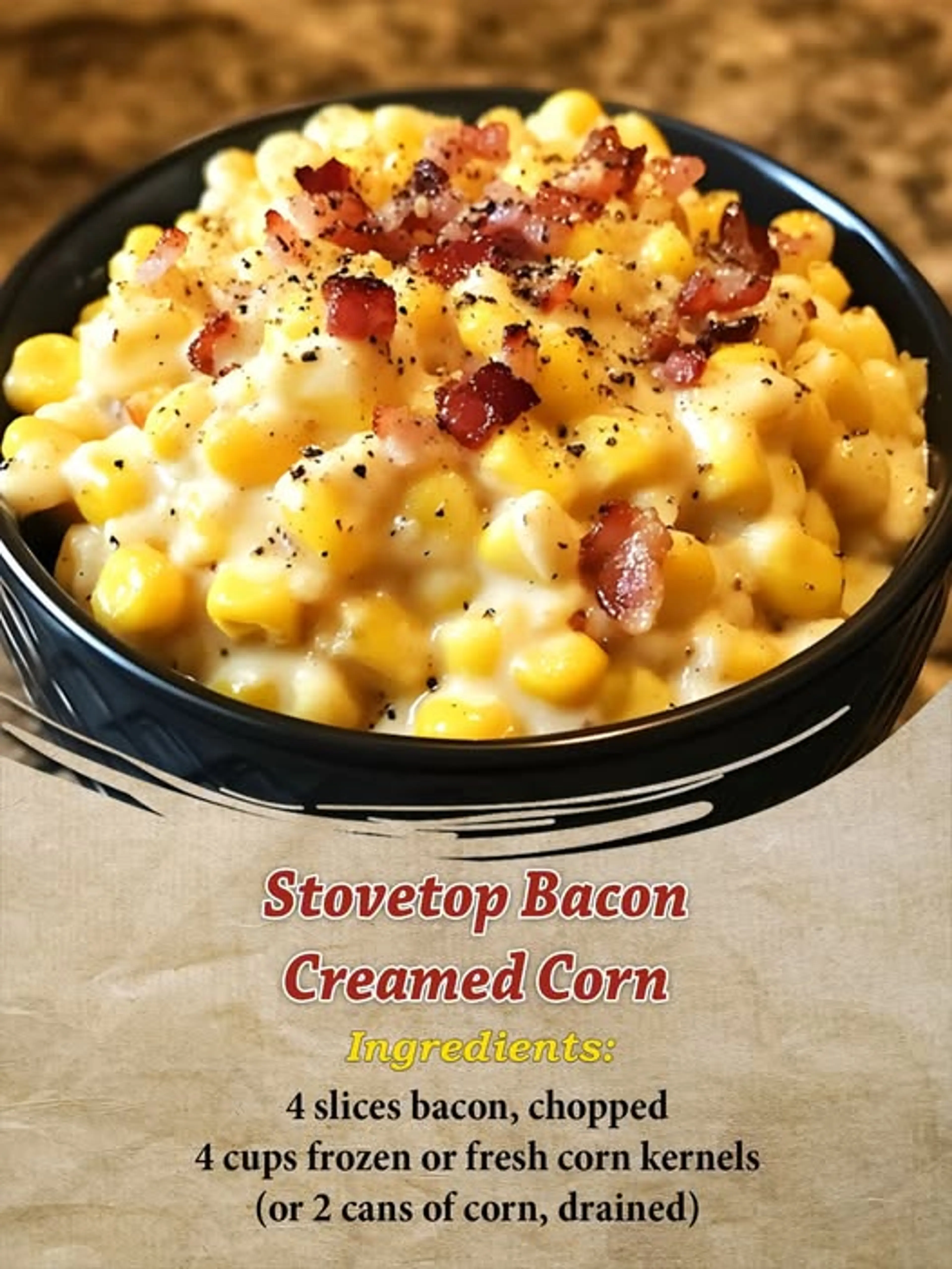 Bacon Creamed Corn