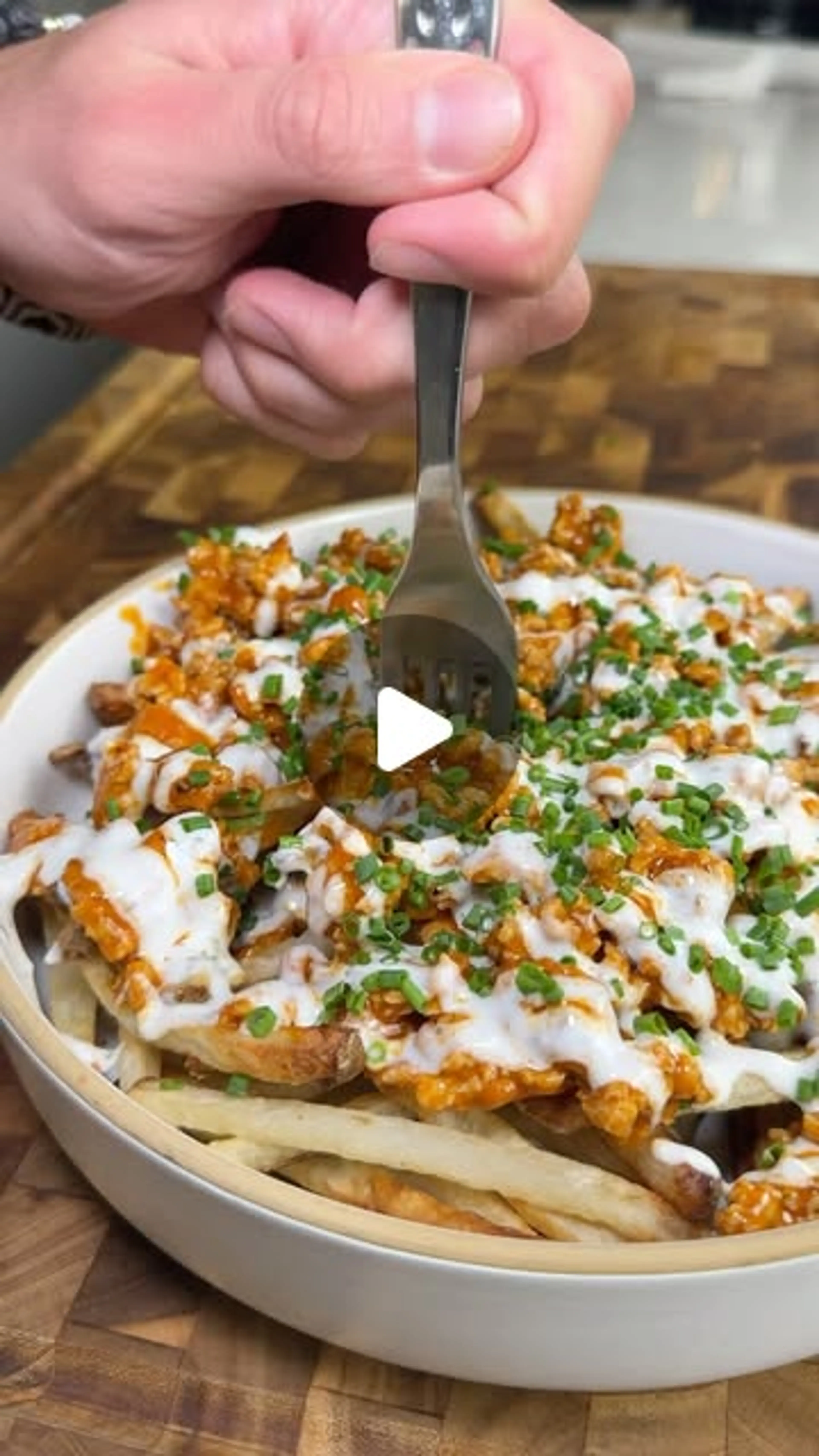 30-minute Buffalo Loaded Fries