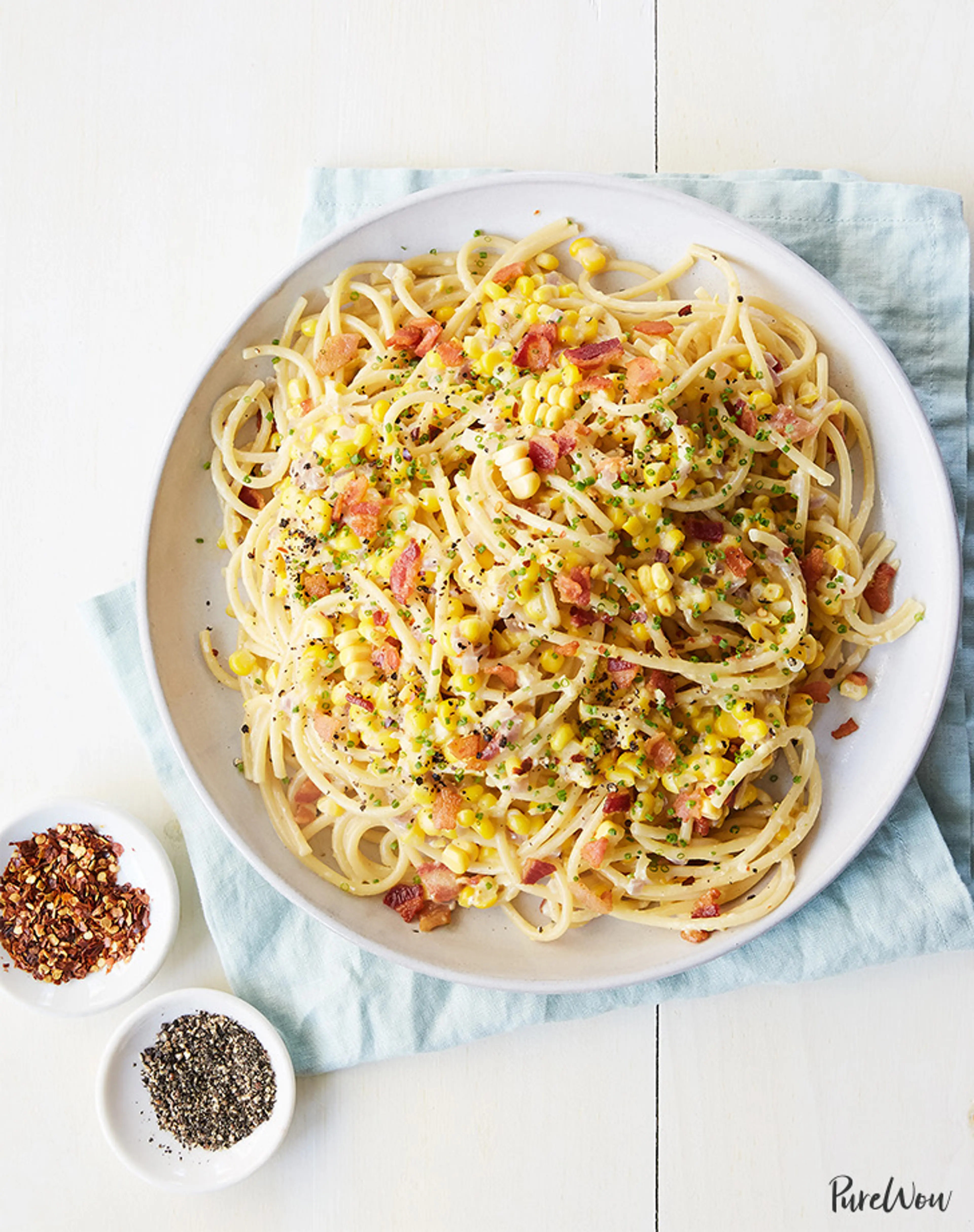 Spicy Corn Carbonara