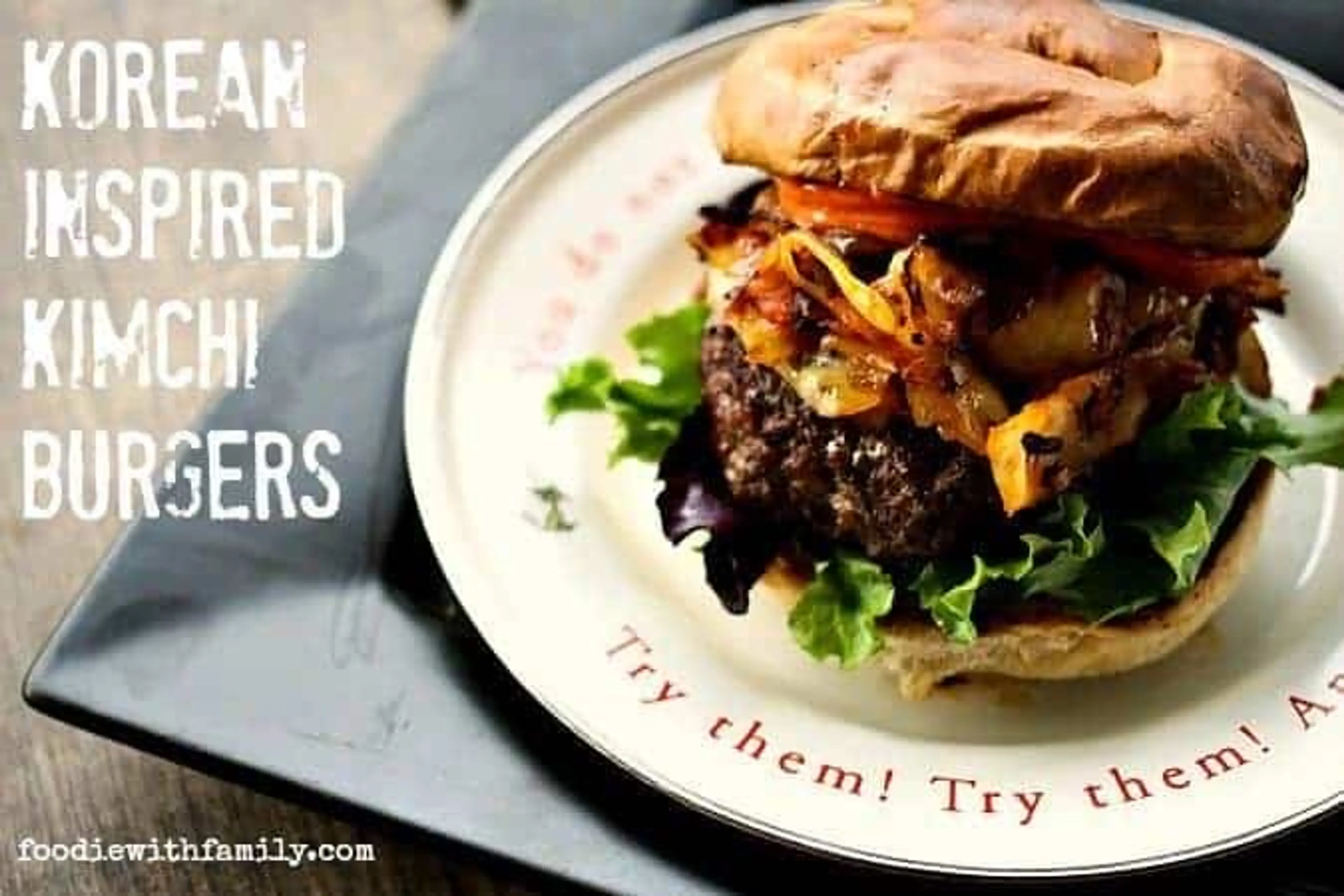 Korean Kimchi Burger Topping with Spicy Mayo