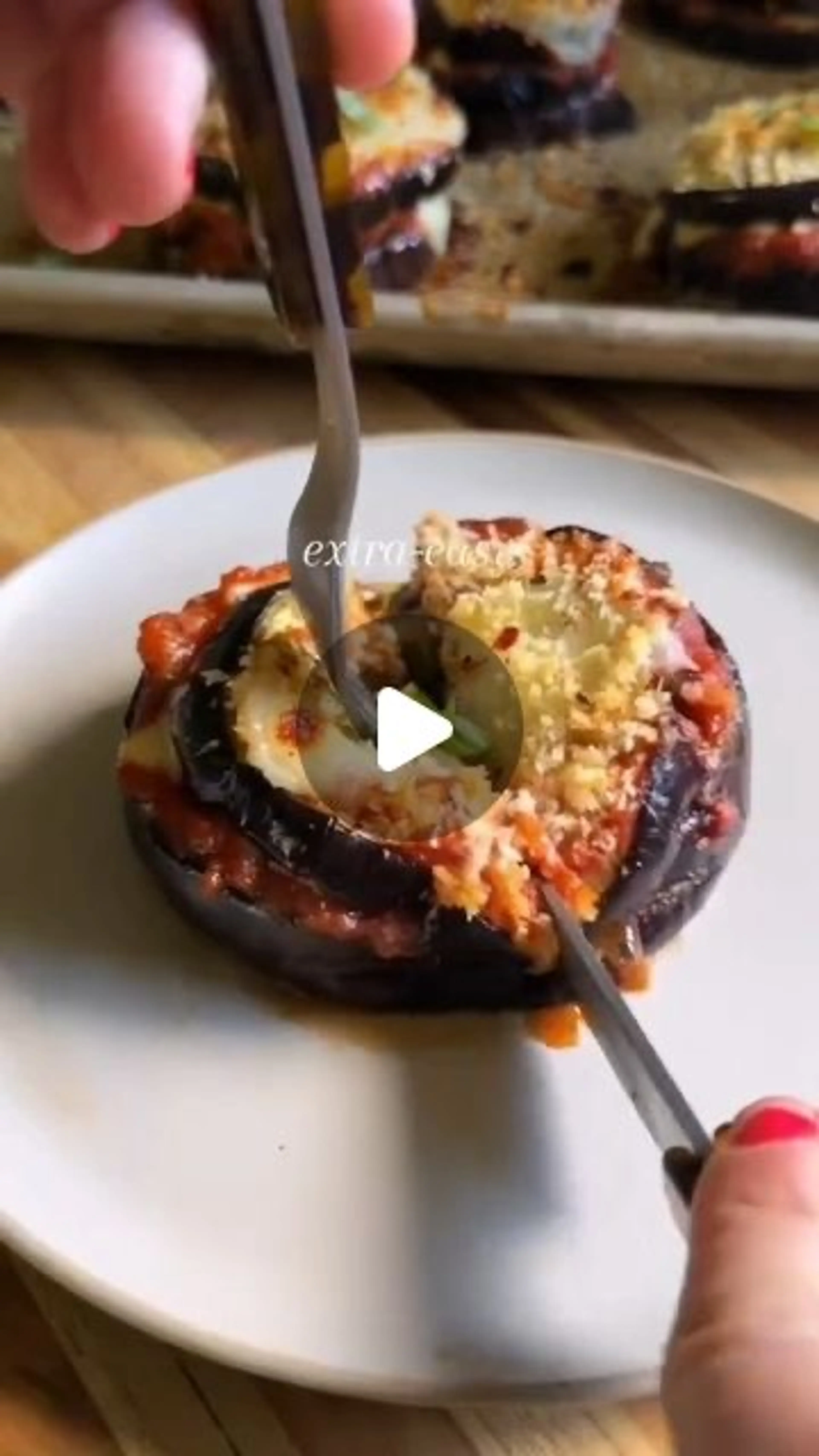 Stacked Eggplant Parmesan