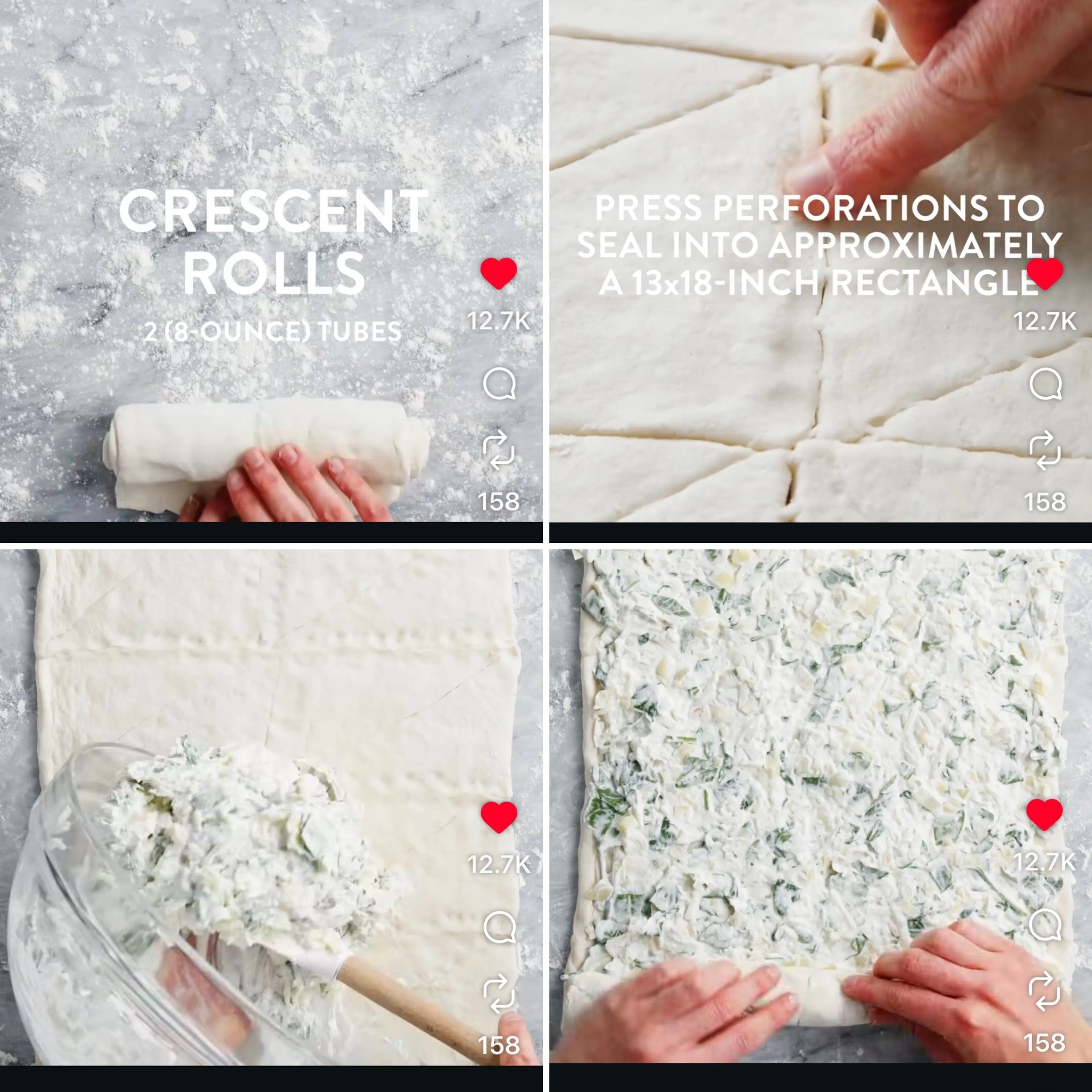 Cheesy Spinach and Artichoke Pinwheels