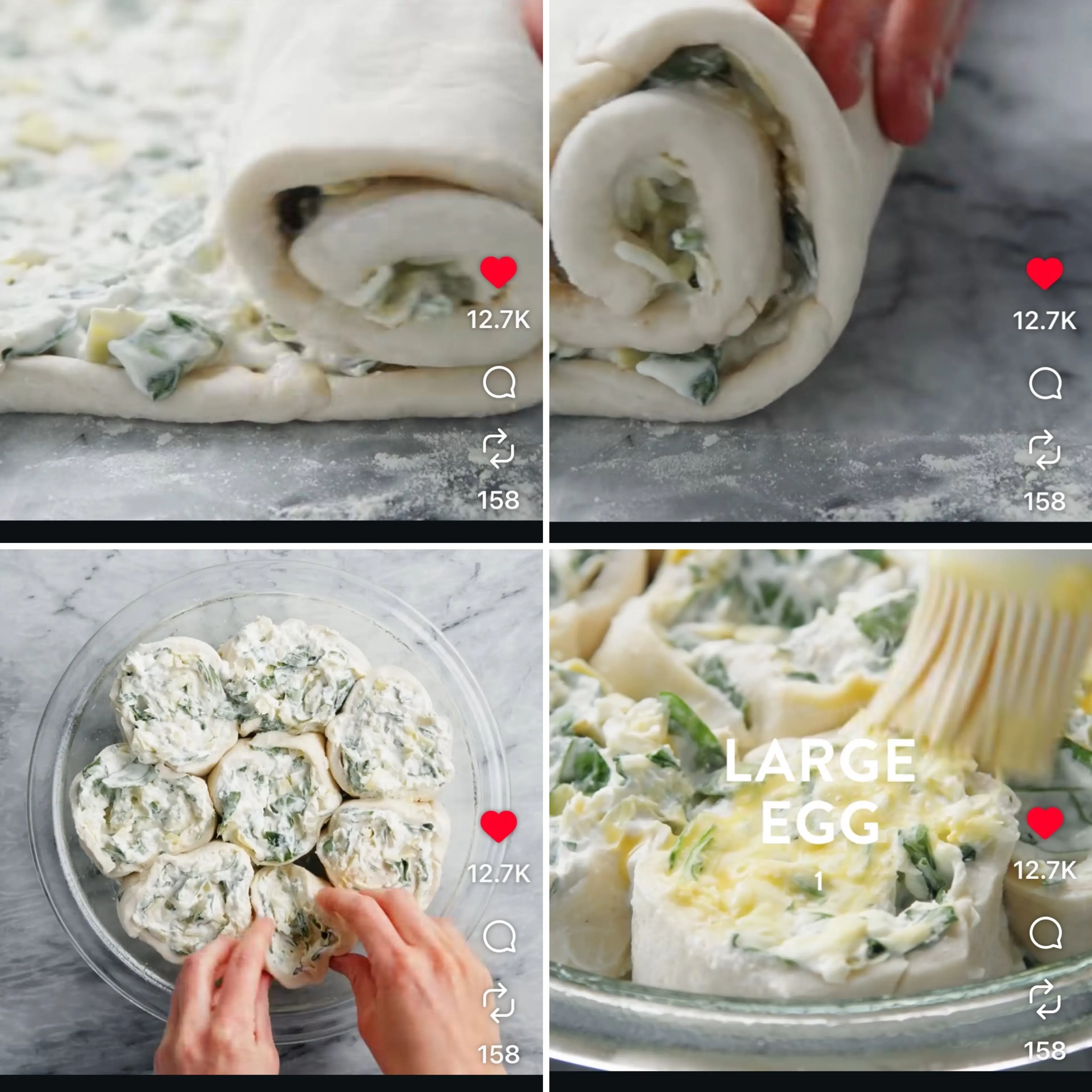 Cheesy Spinach and Artichoke Pinwheels