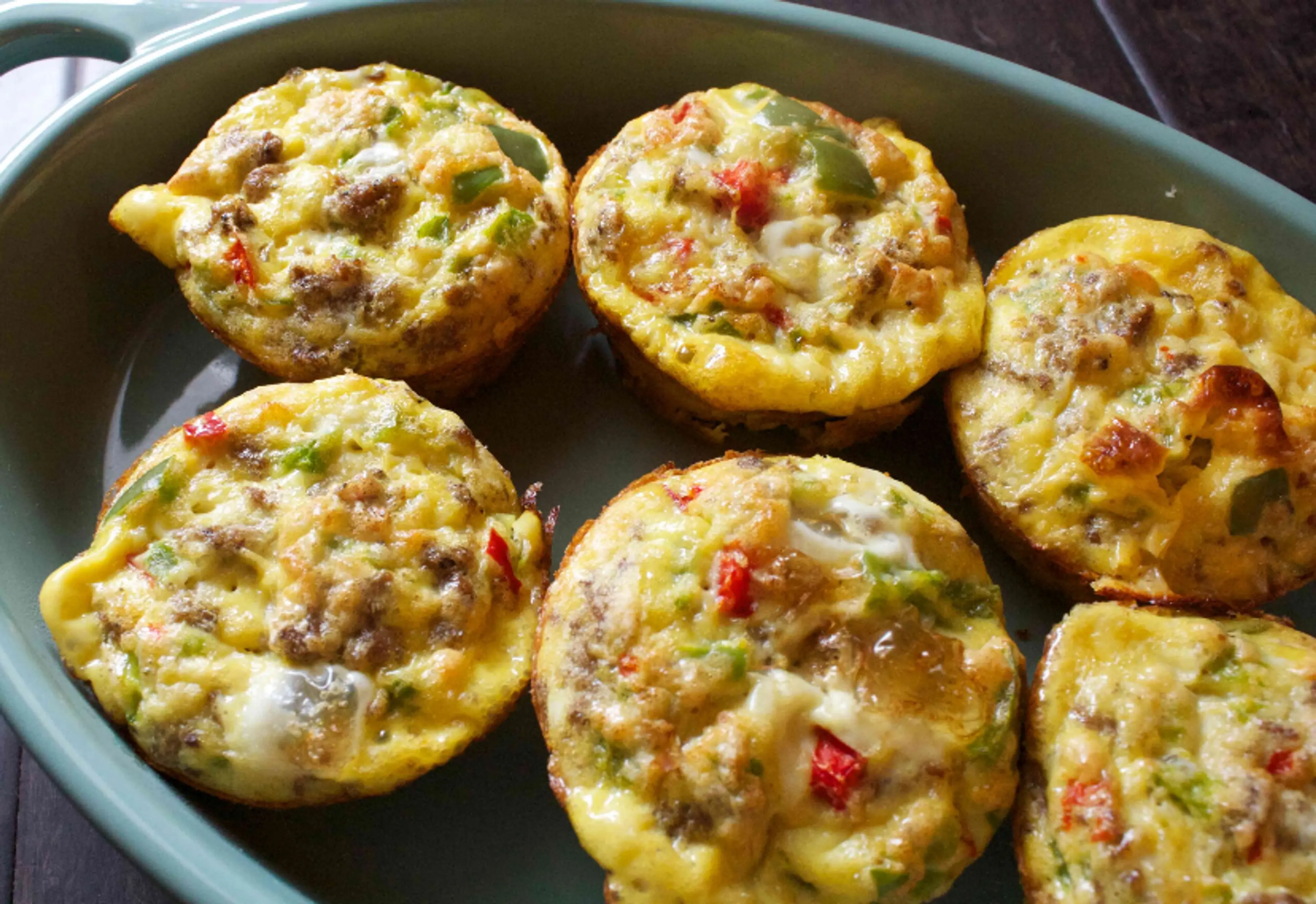 Turkey Sausage & Bell Pepper Egg Cups