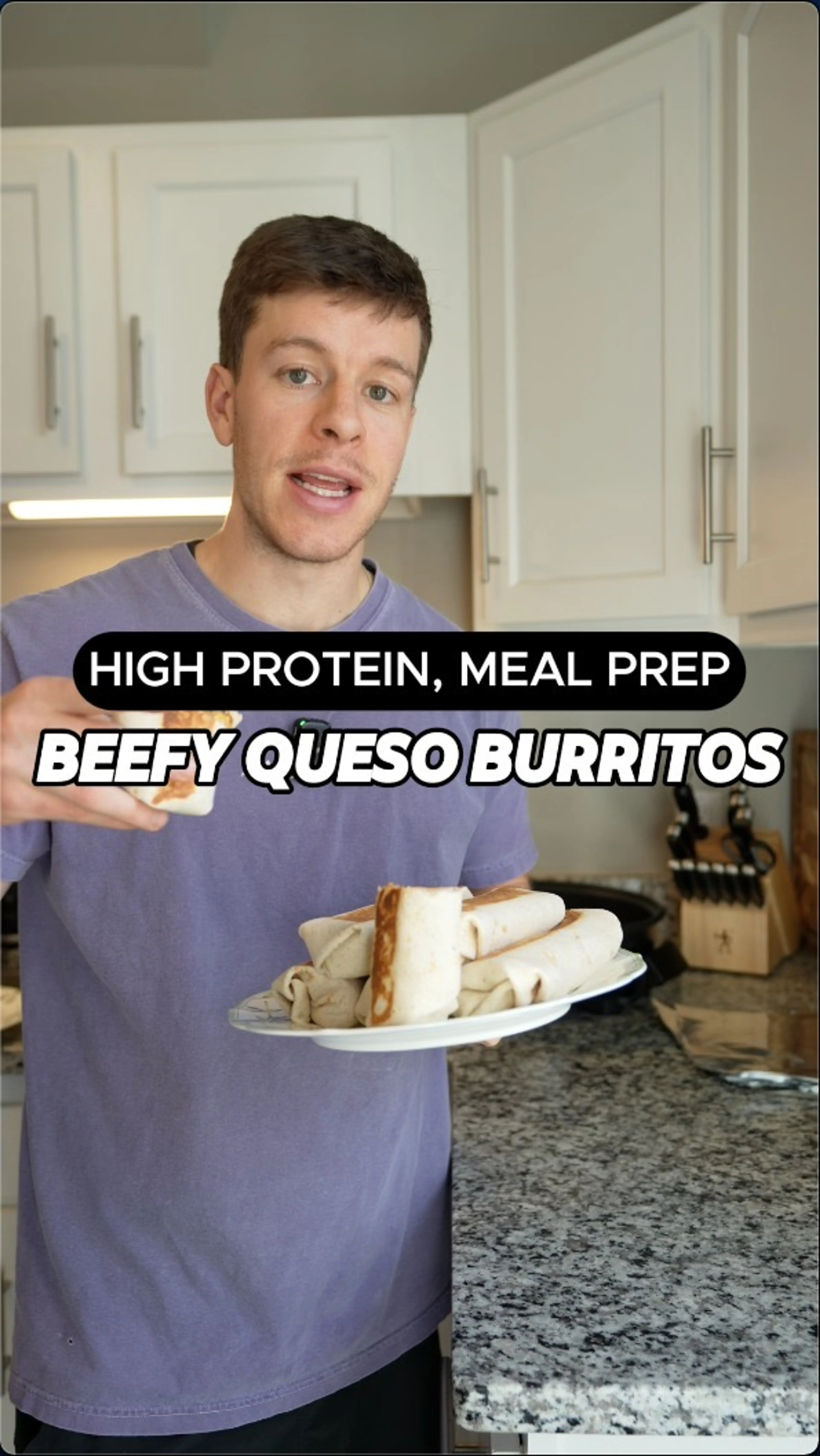 Beefy Queso Burrito