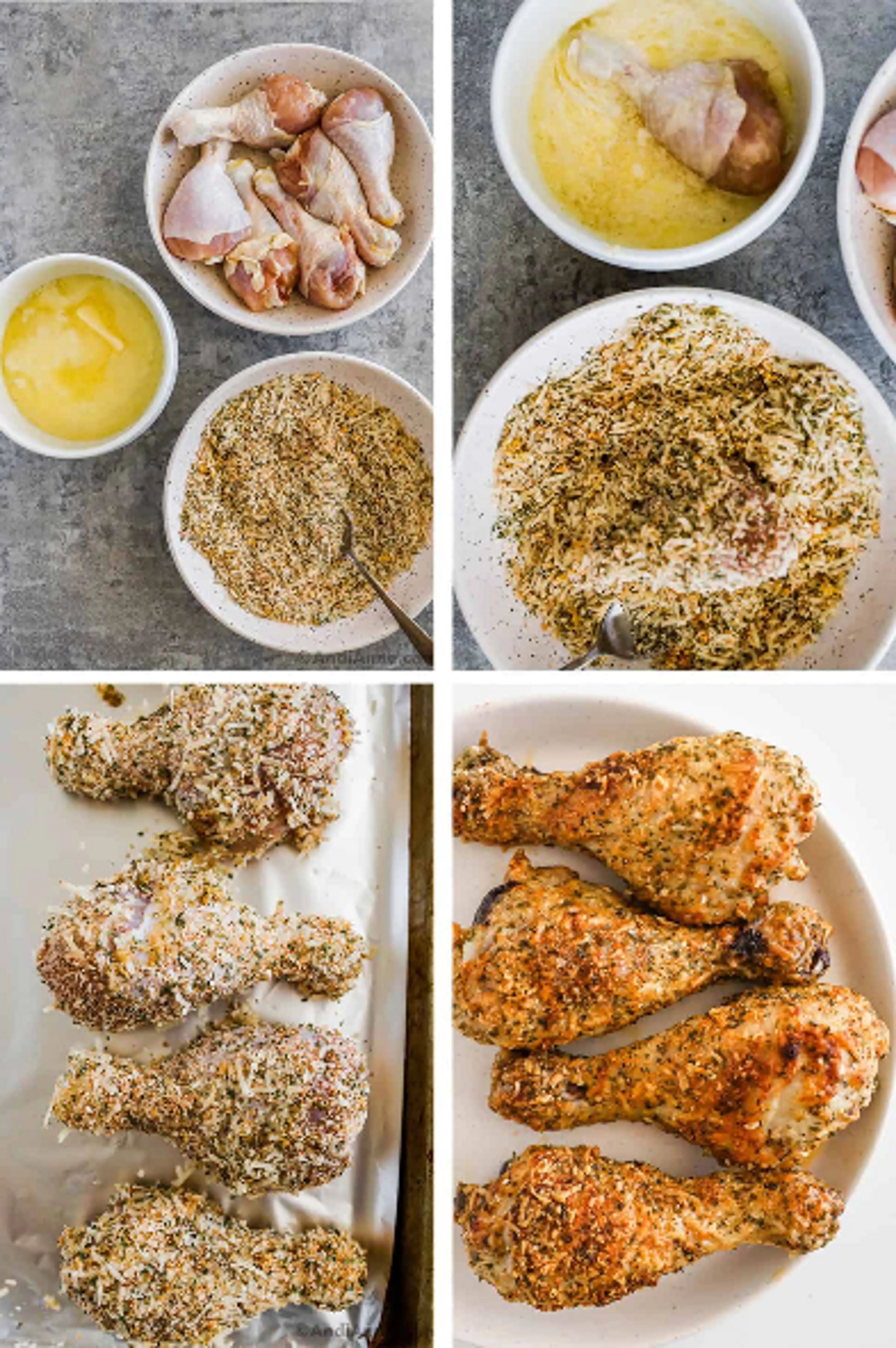 Crispy Herb Baked Drumsticks