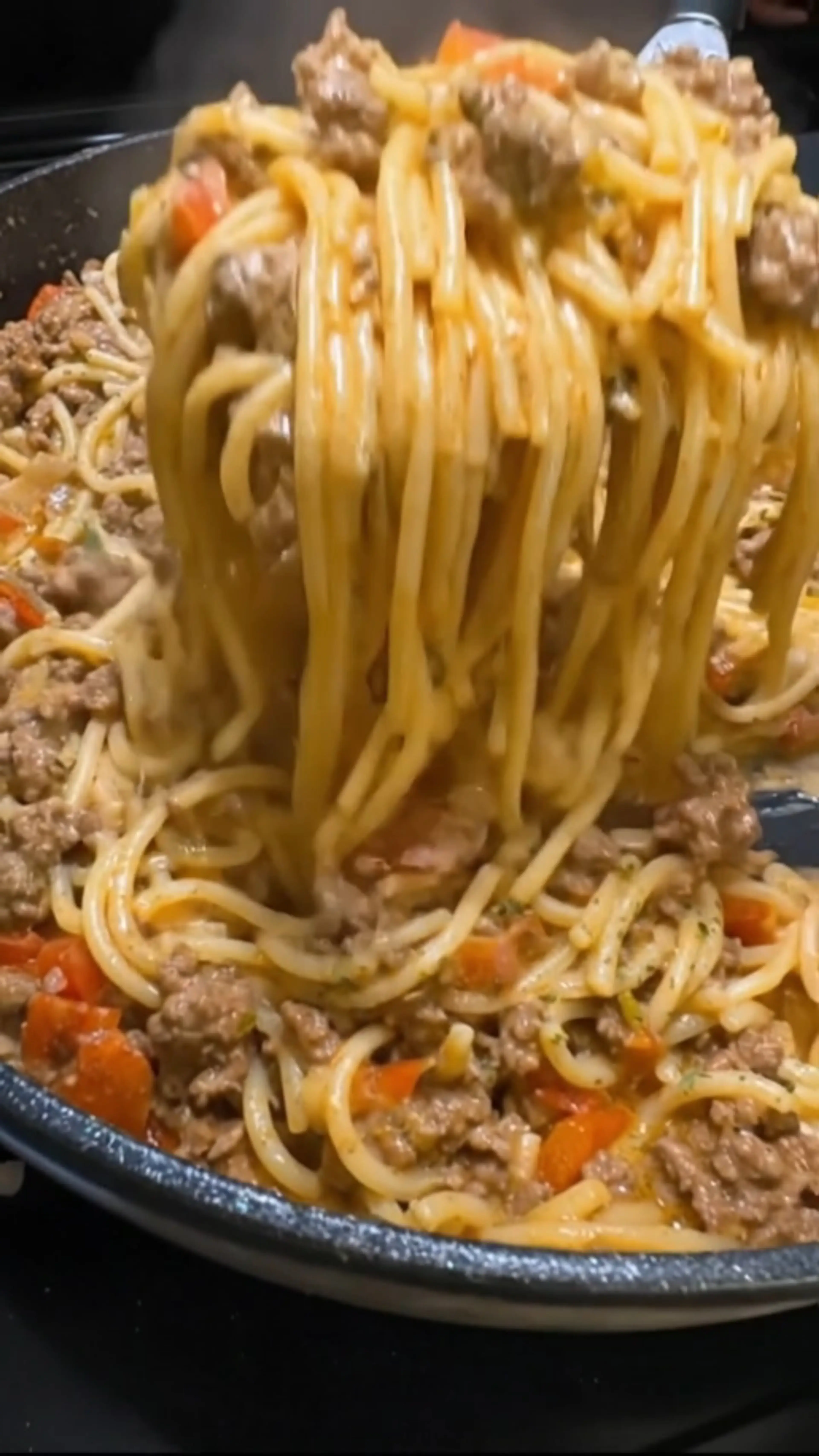 Cheesy Taco Spaghetti