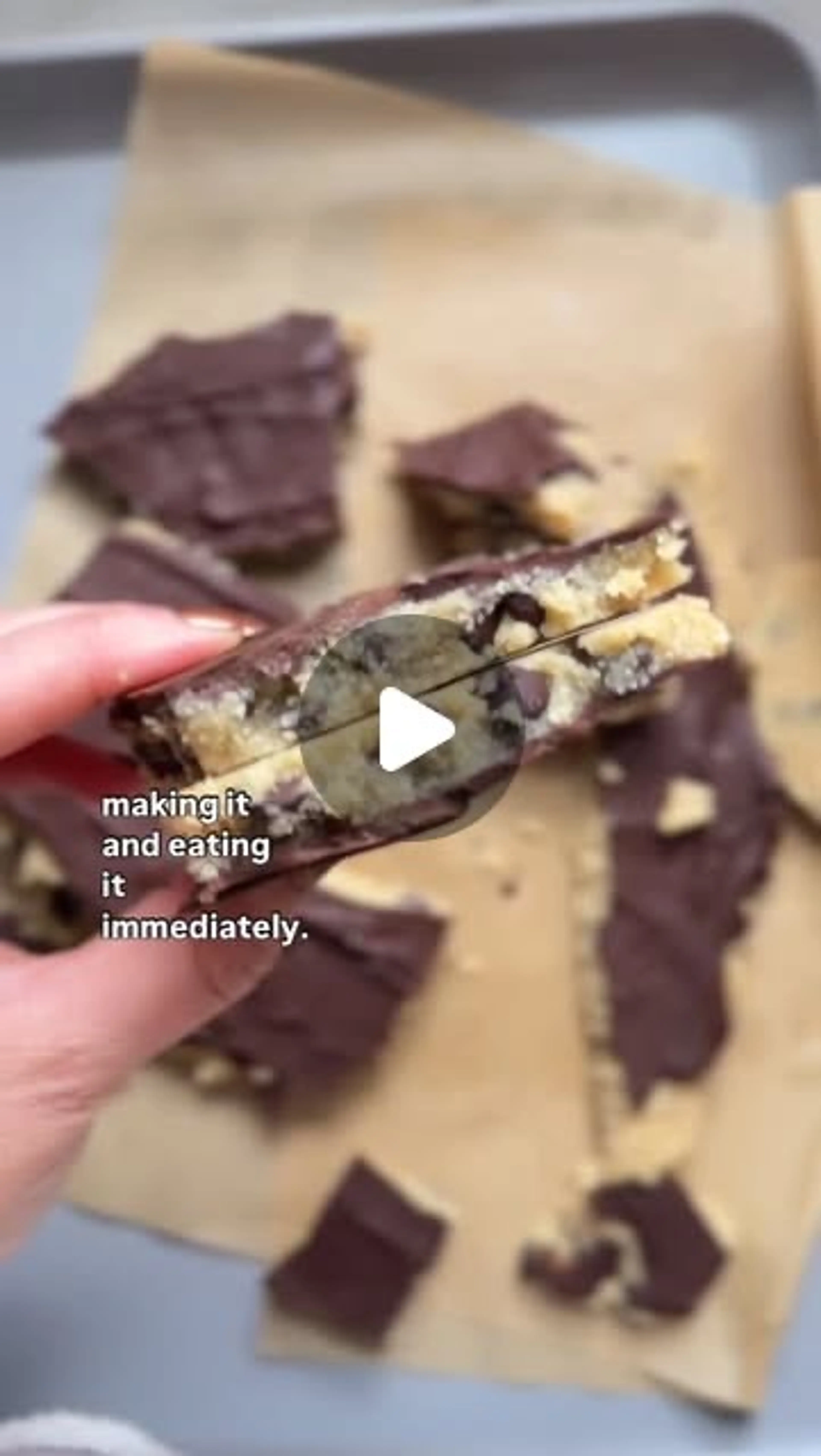 Here’s How You Make the Viral Cookie Dough Bark