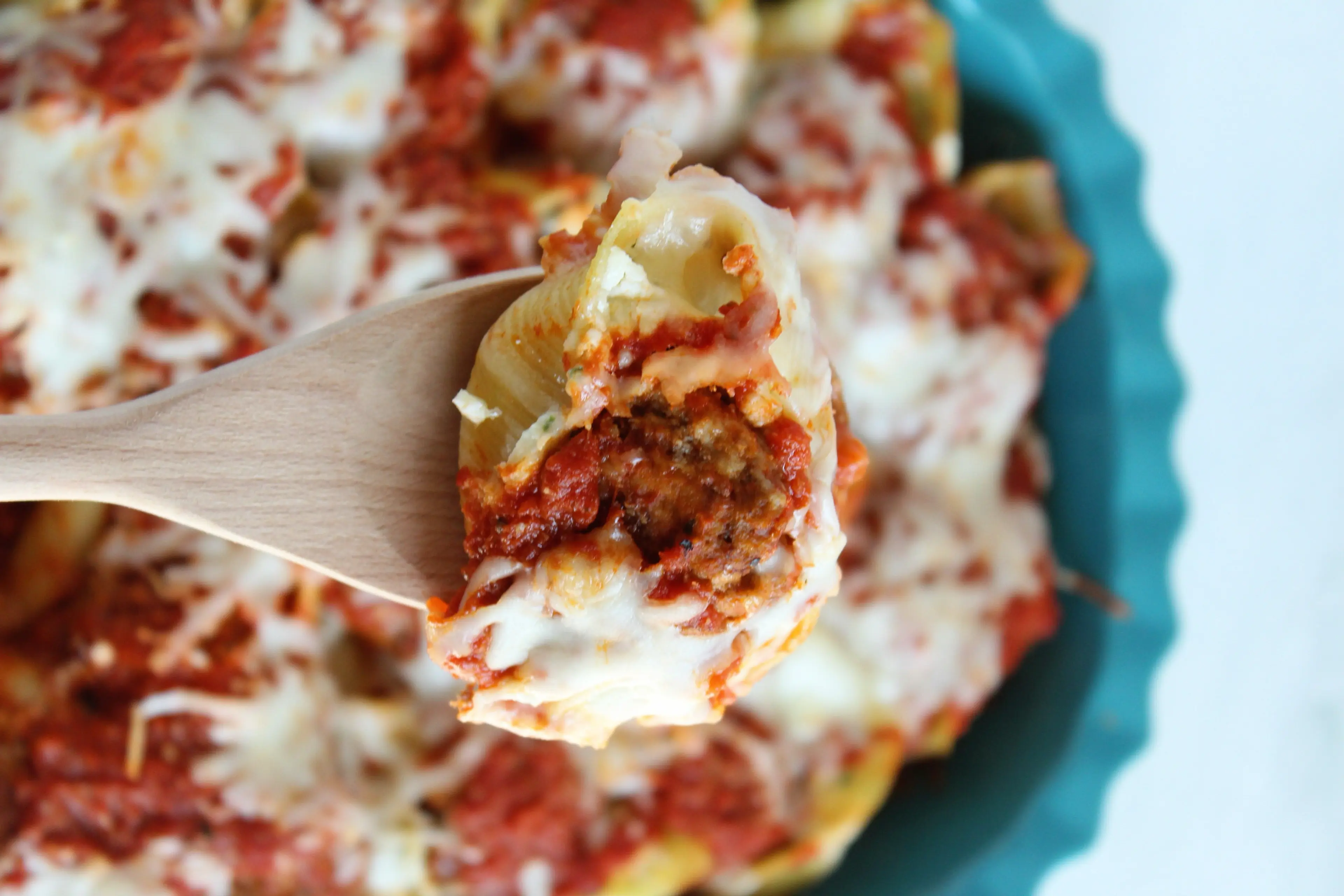 Meatball & Ricotta Stuffed Shells
