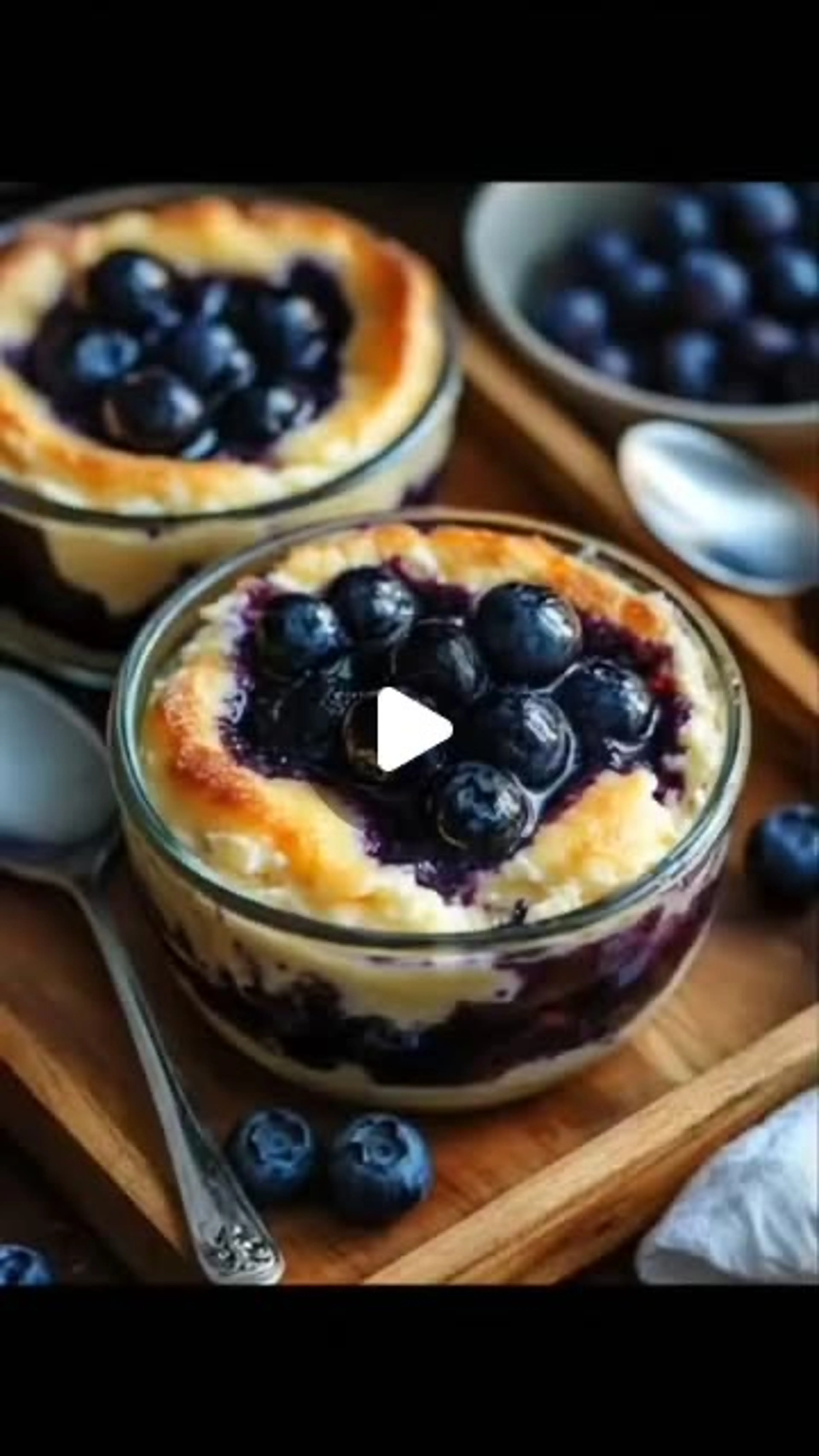 Baked Blueberry Cottage Cheese Breakfast Bowls