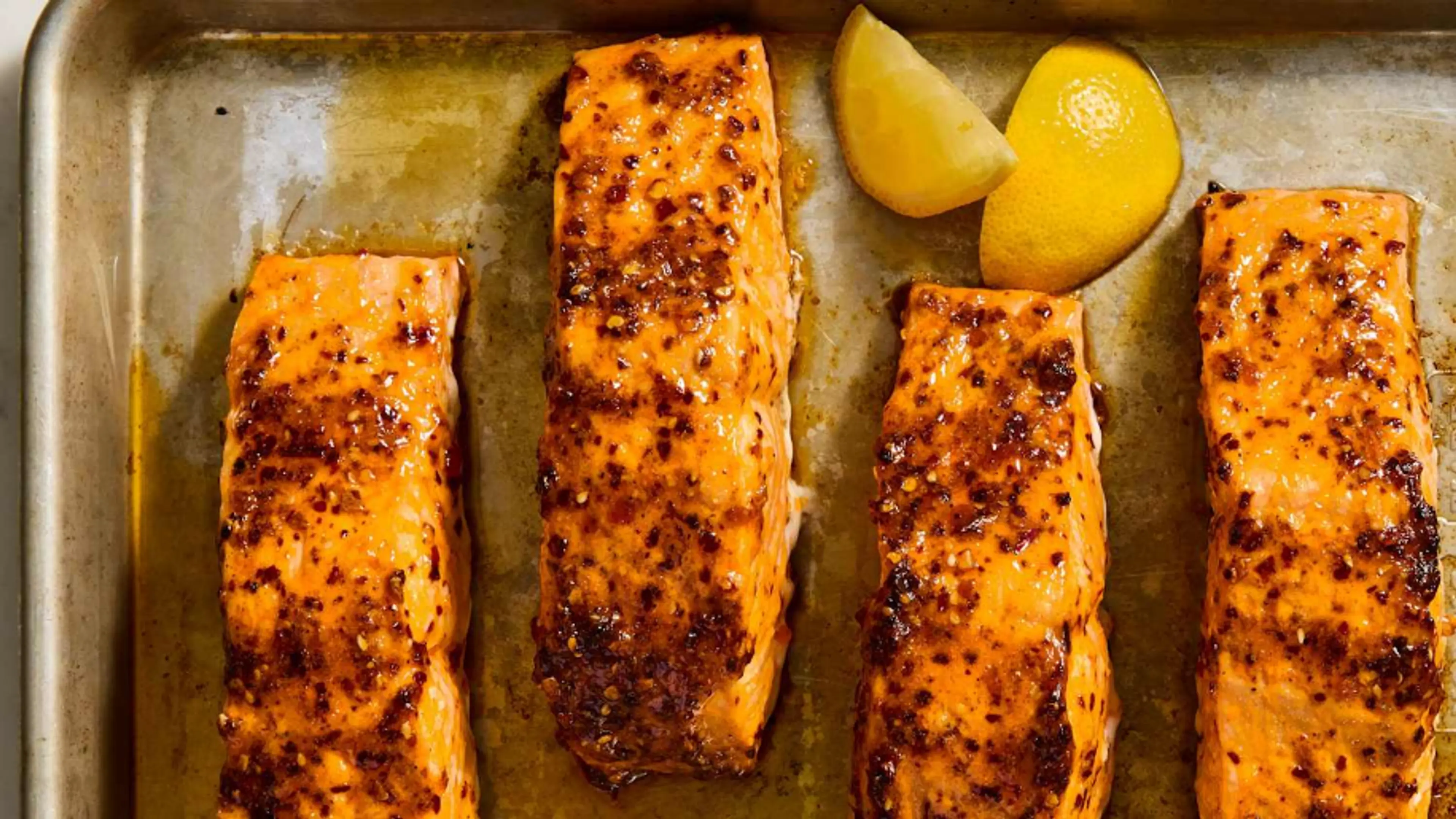 Chili Crisp Salmon (Only 3 Ingredients!)
