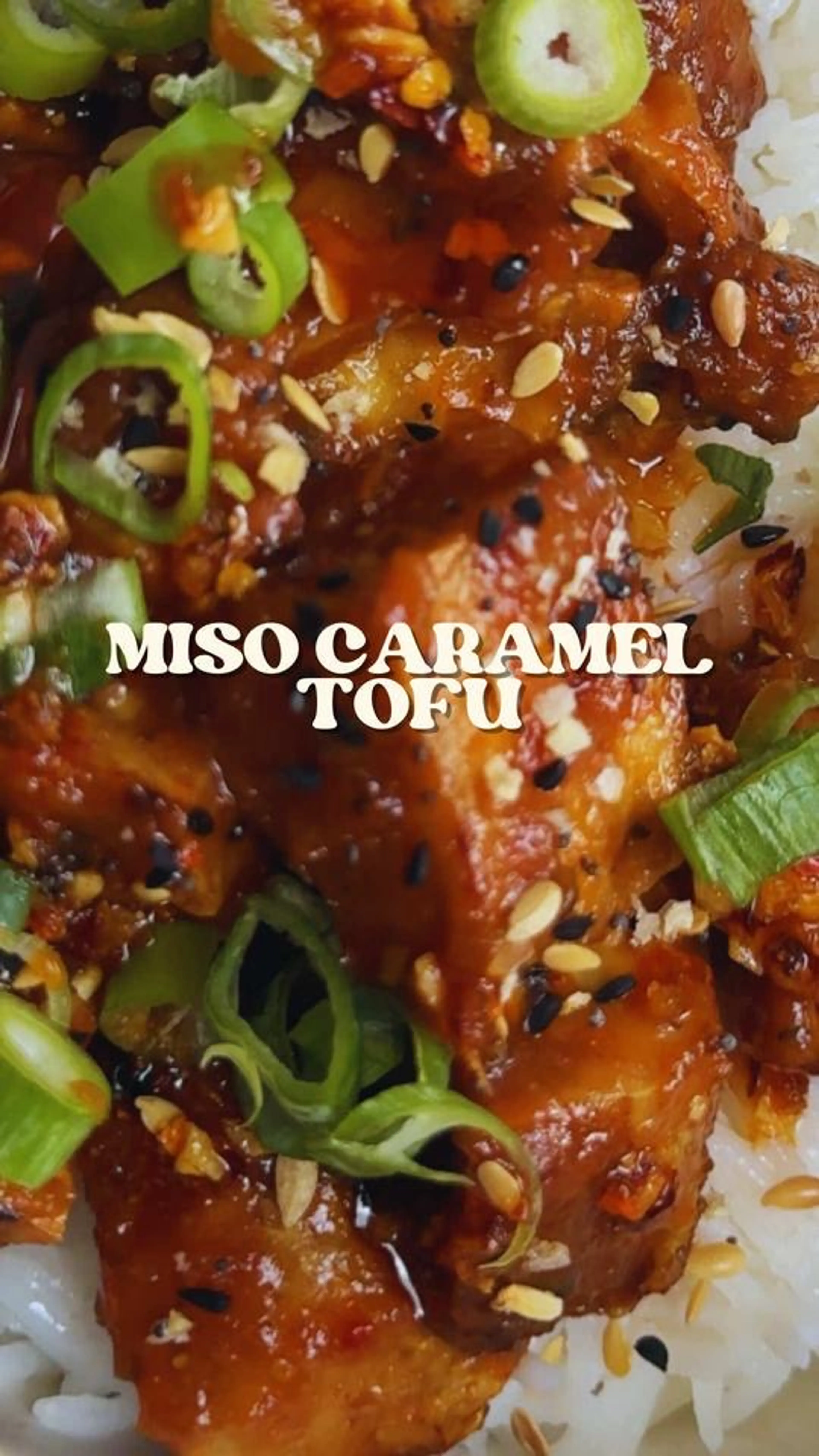 Miso Caramel Tofu