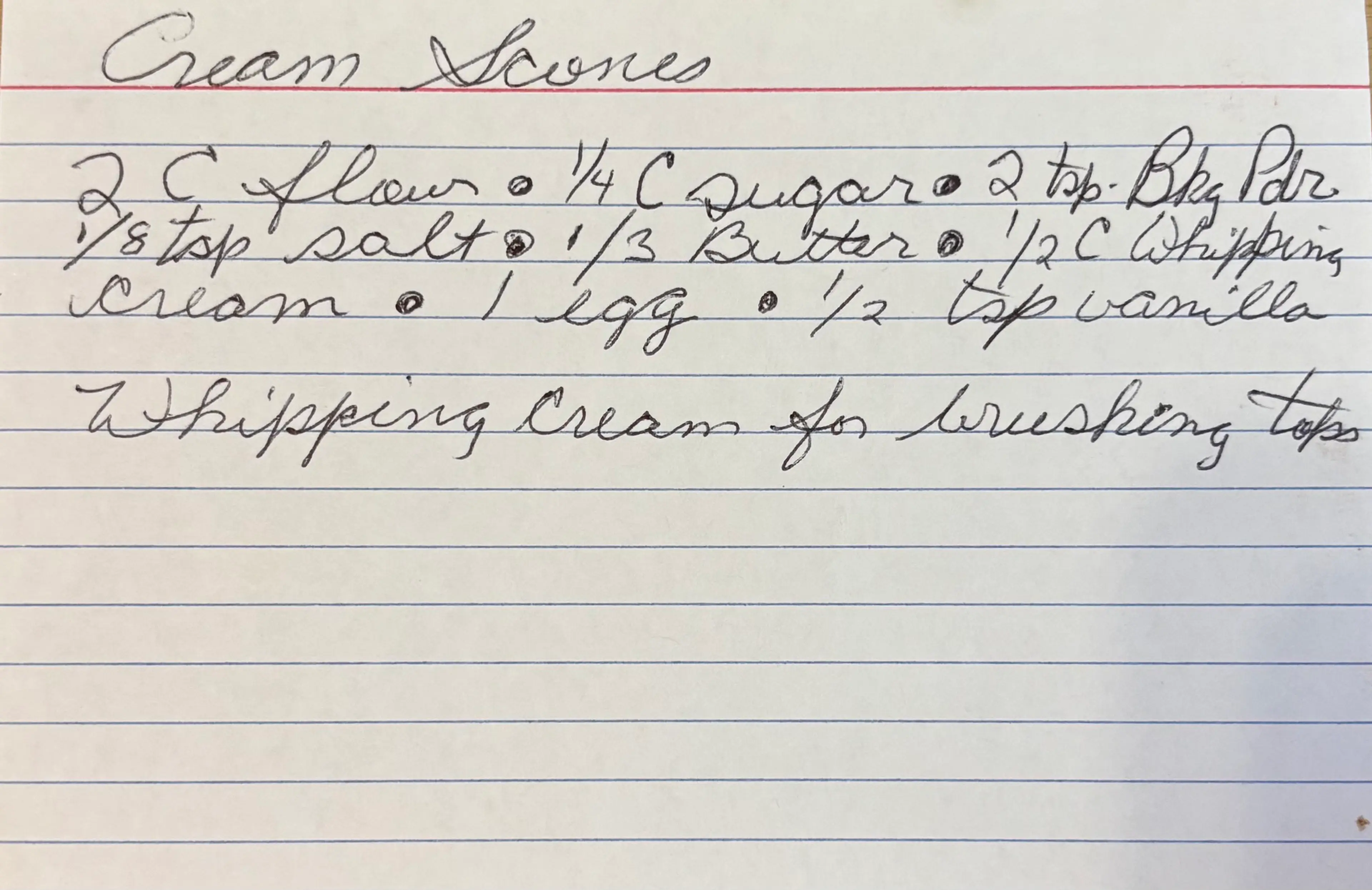 Cream Scones