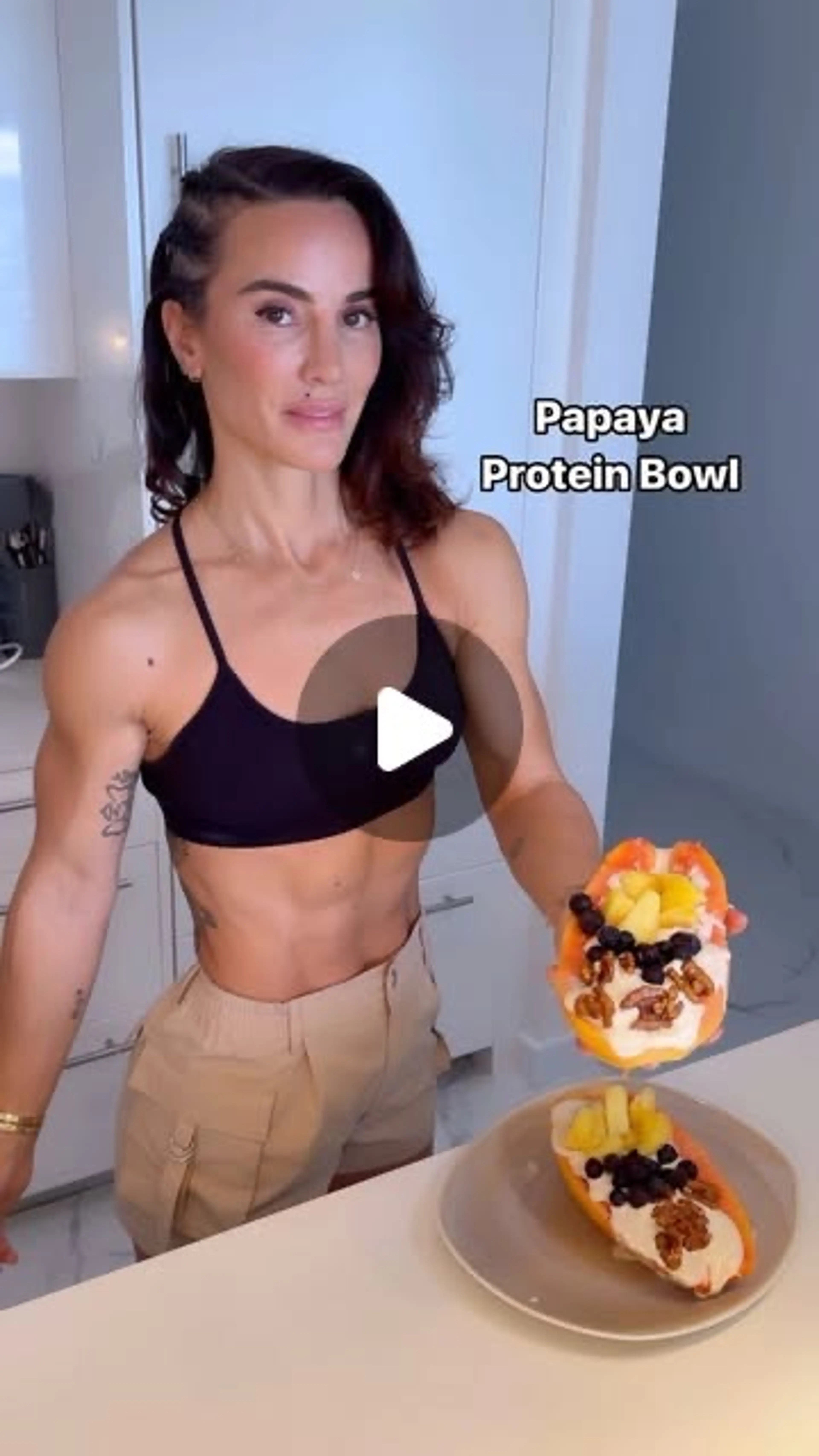Papaya Protein Bowl - So Easy to Make and Amazing. Great Bre