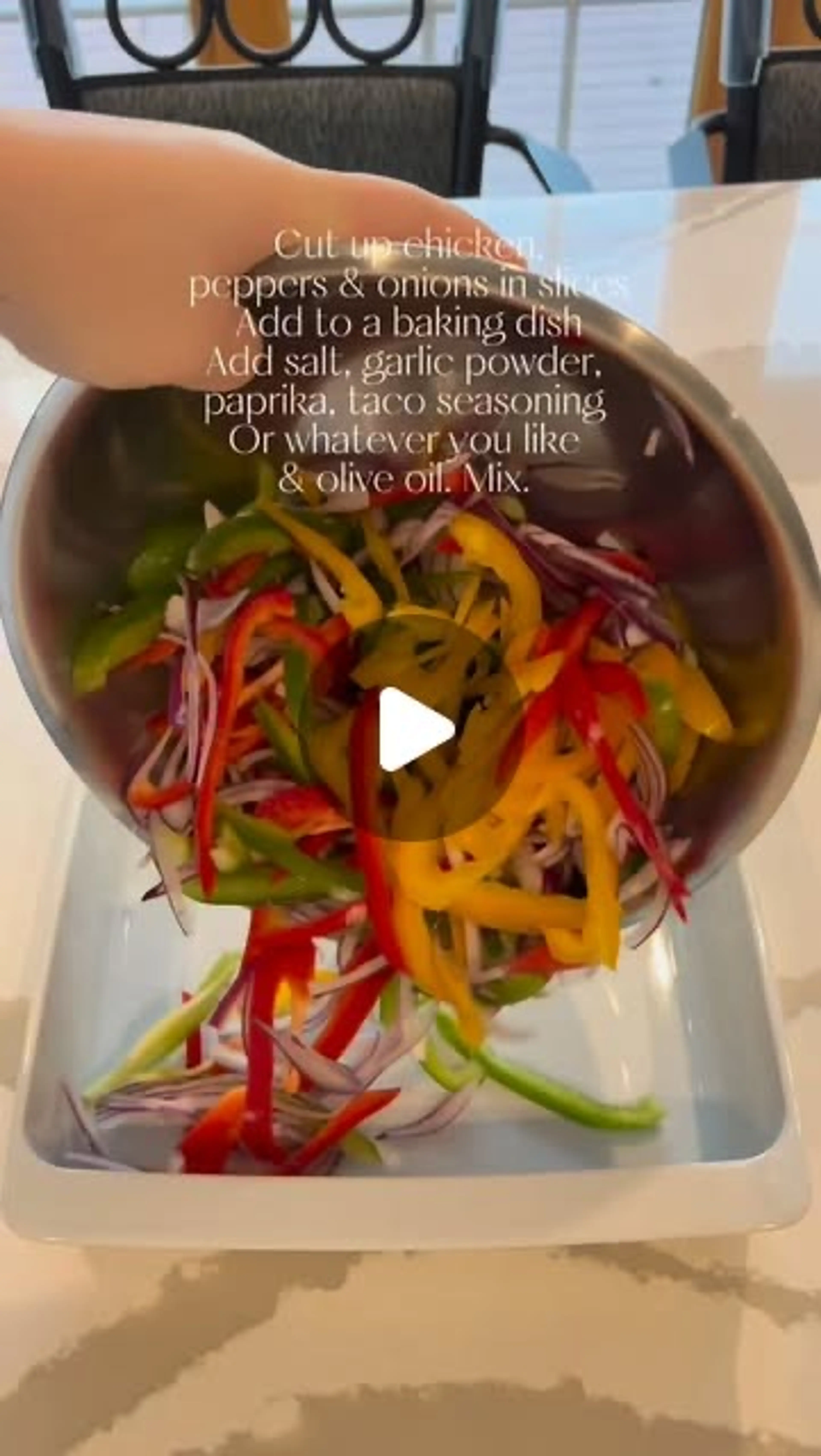 These Baked Chicken Fajitas Could Not Be Easier and Came Out
