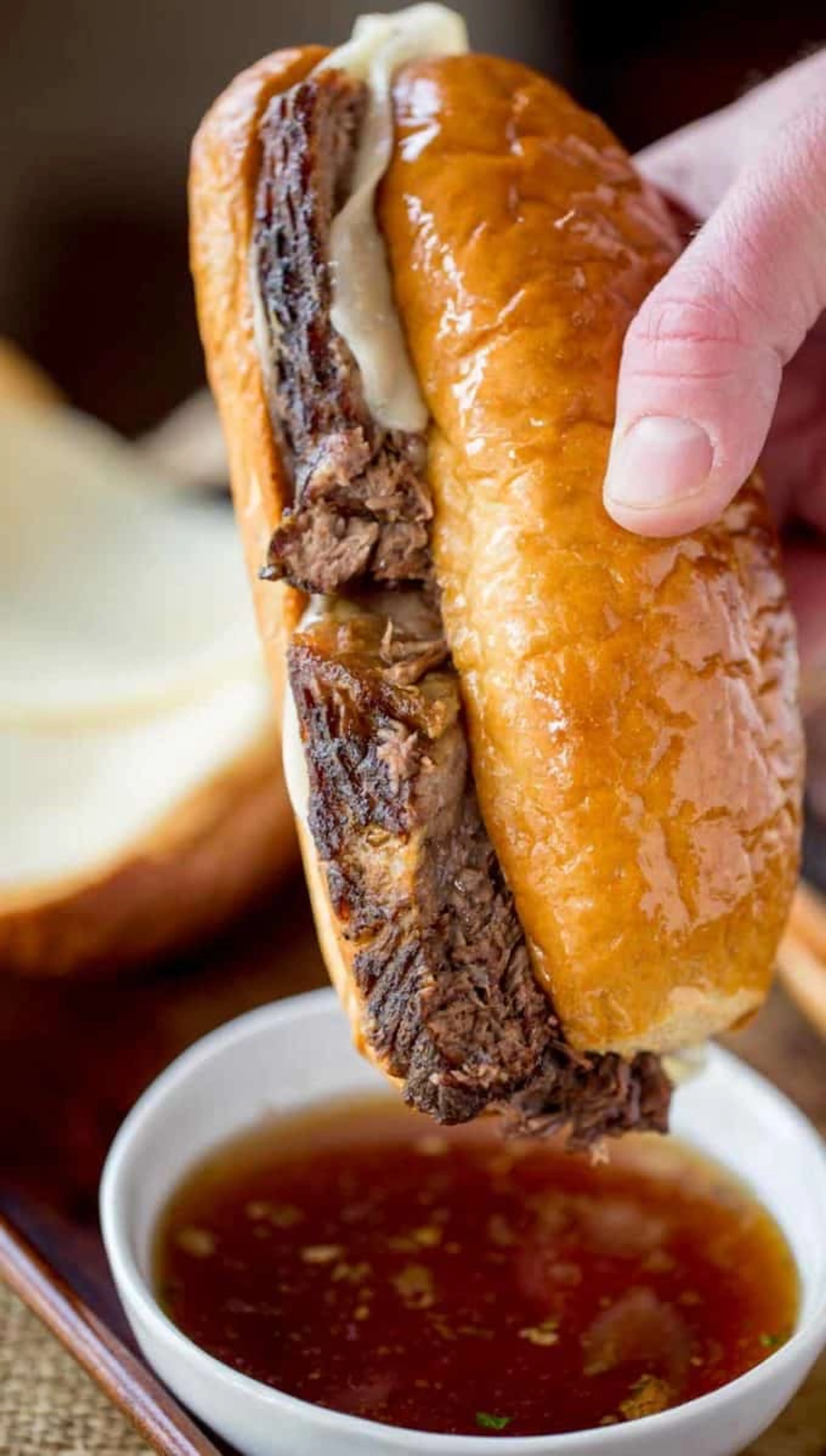 Slow Cooker French Dip Sandwiches