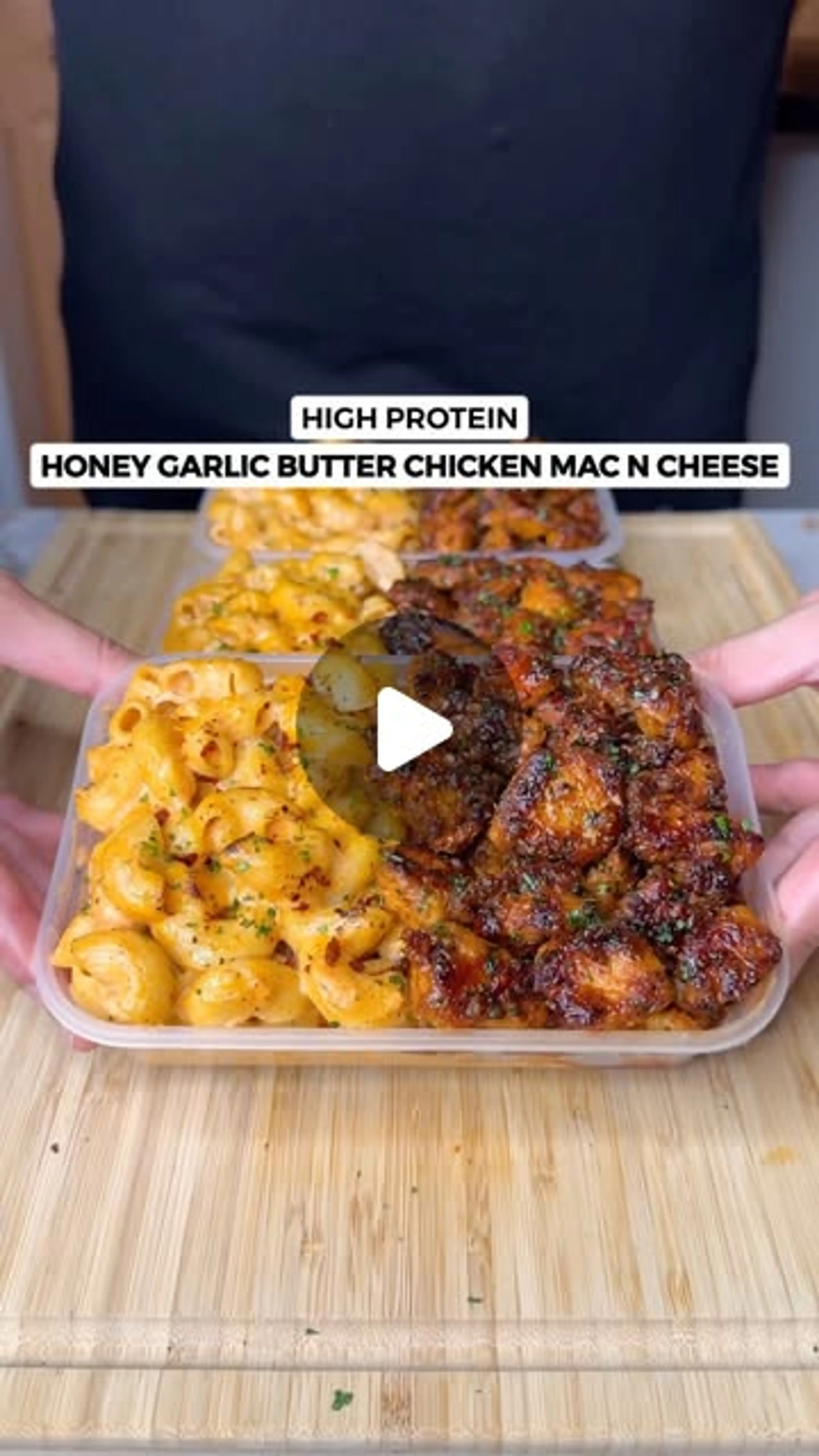 High Protein Honey Garlic Butter Chicken Mac N Cheese