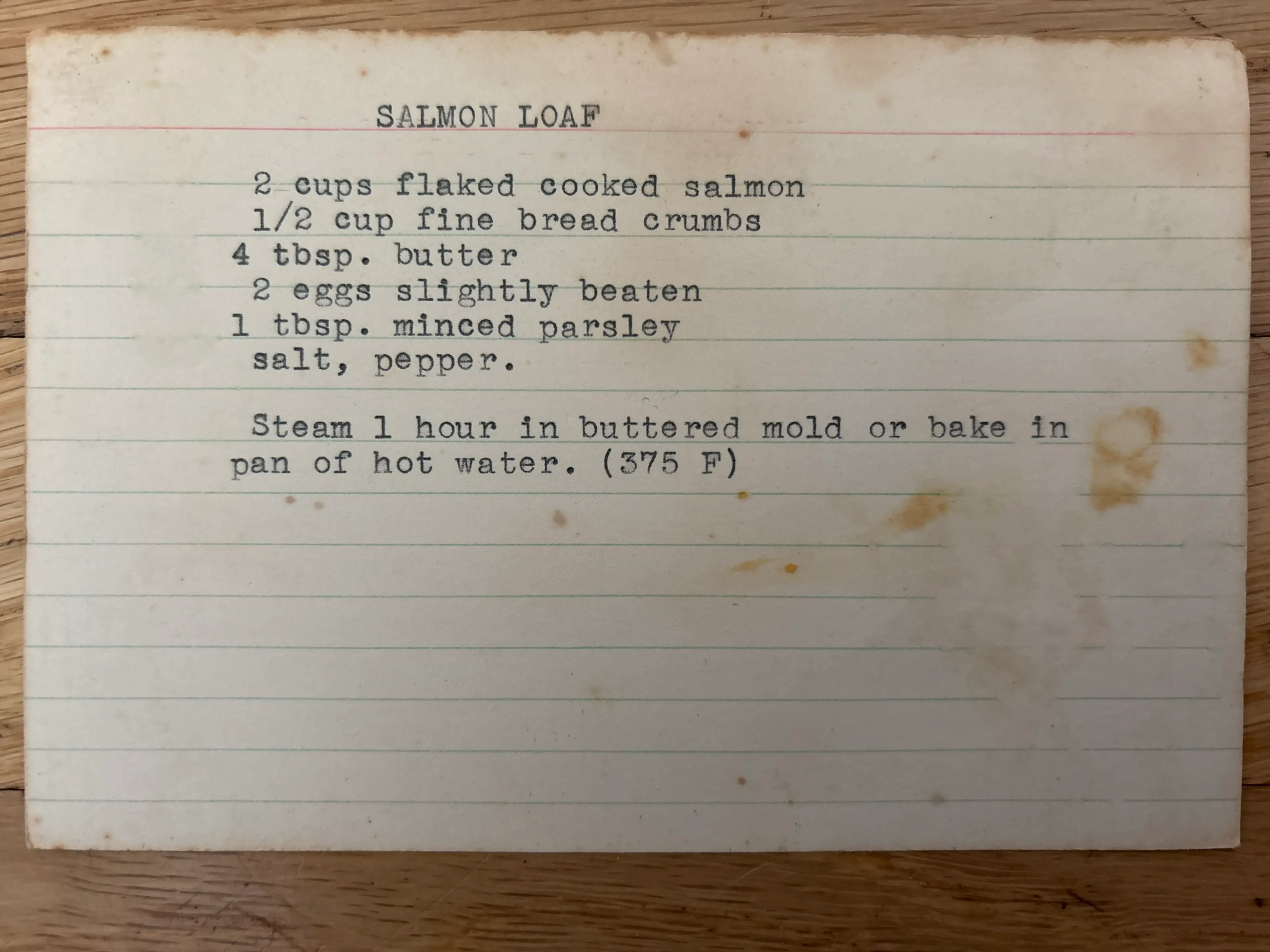 Salmon Loaf