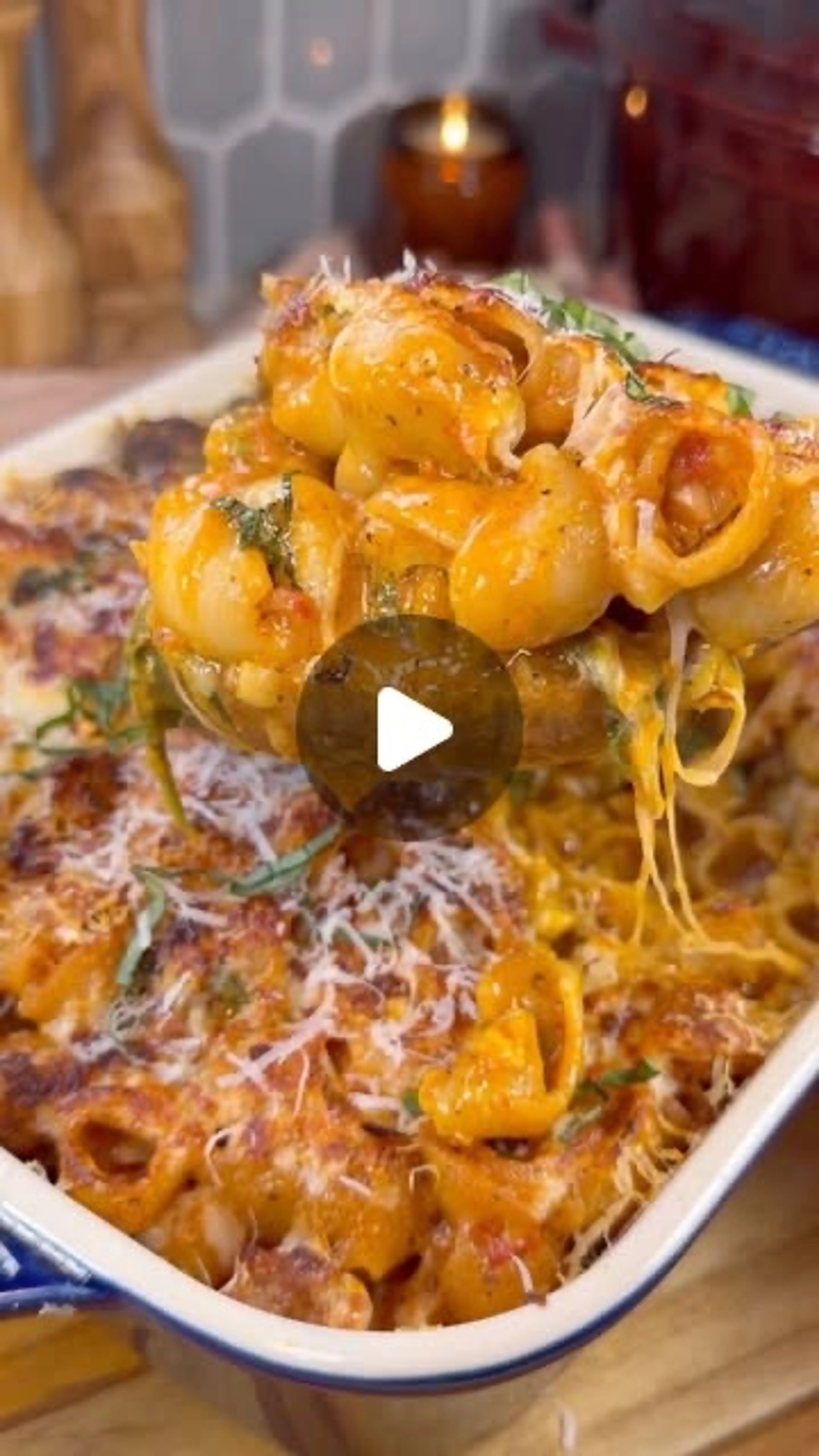 One-pot Tuscan Sausage Pasta Bake