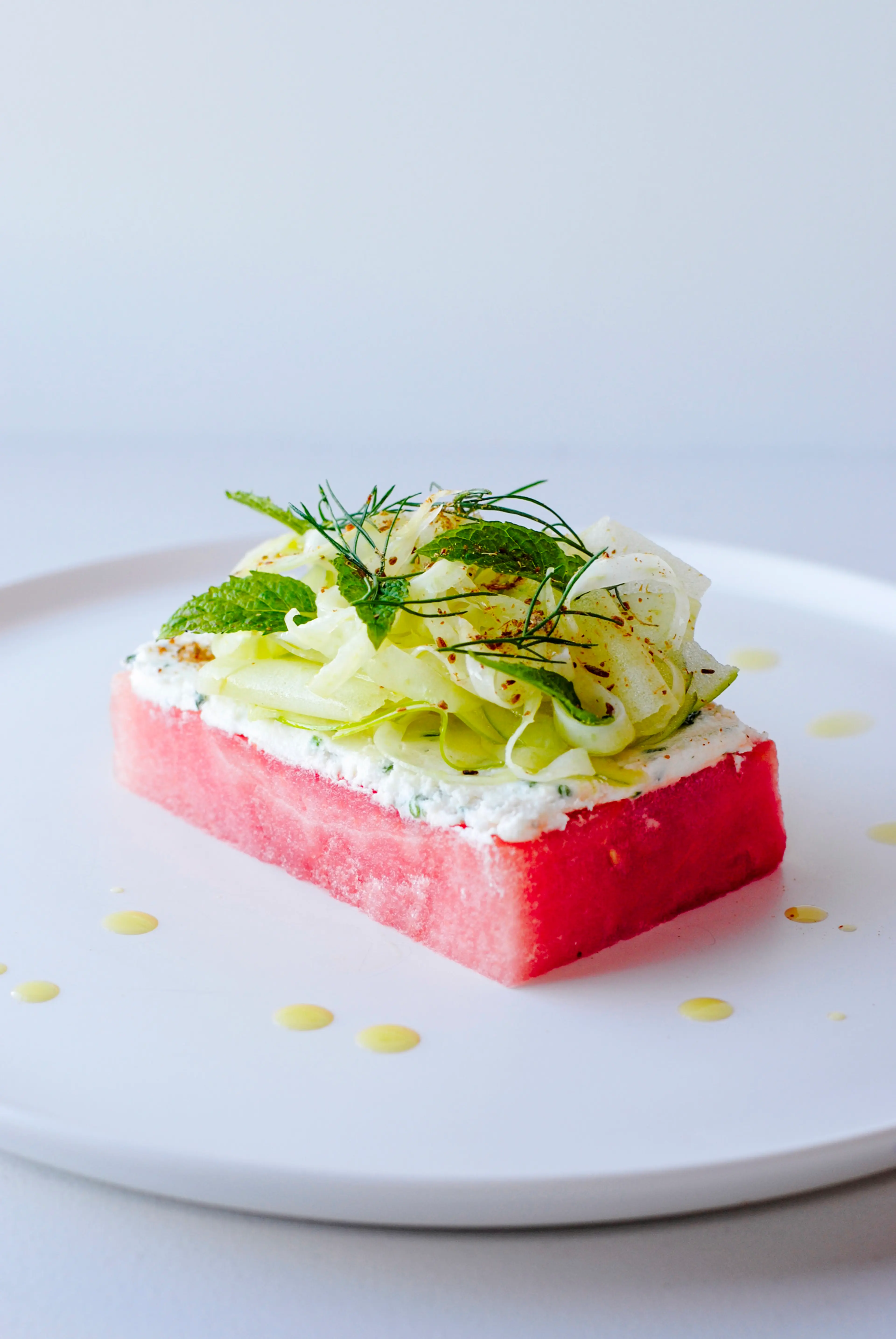 Watermelon, Goats Cheese & Fennel