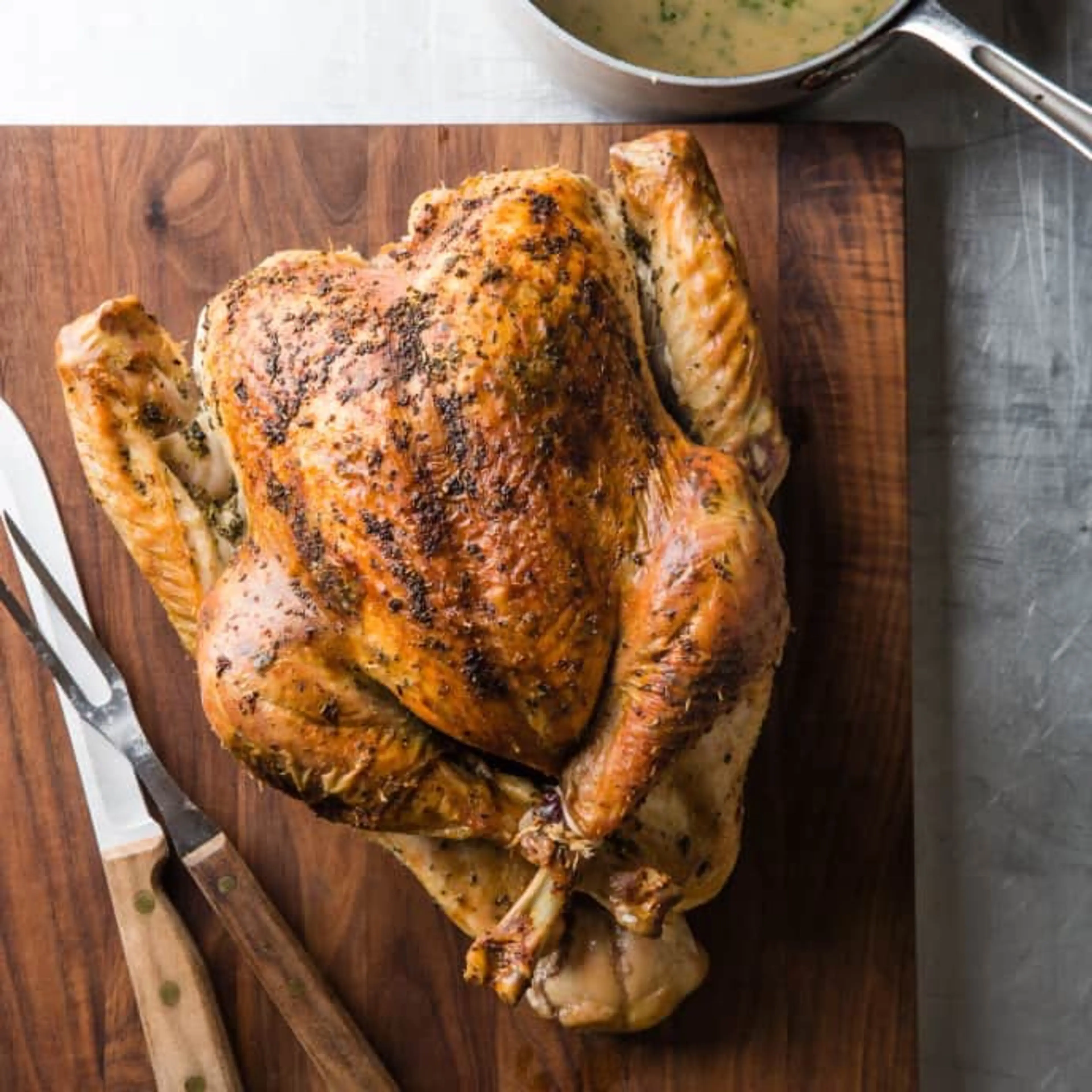 Easy Herb-Roasted Turkey with Gravy (ATK)